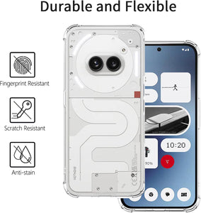 Nothing Phone 2a Case Clear Phone Cover & Screen Protector