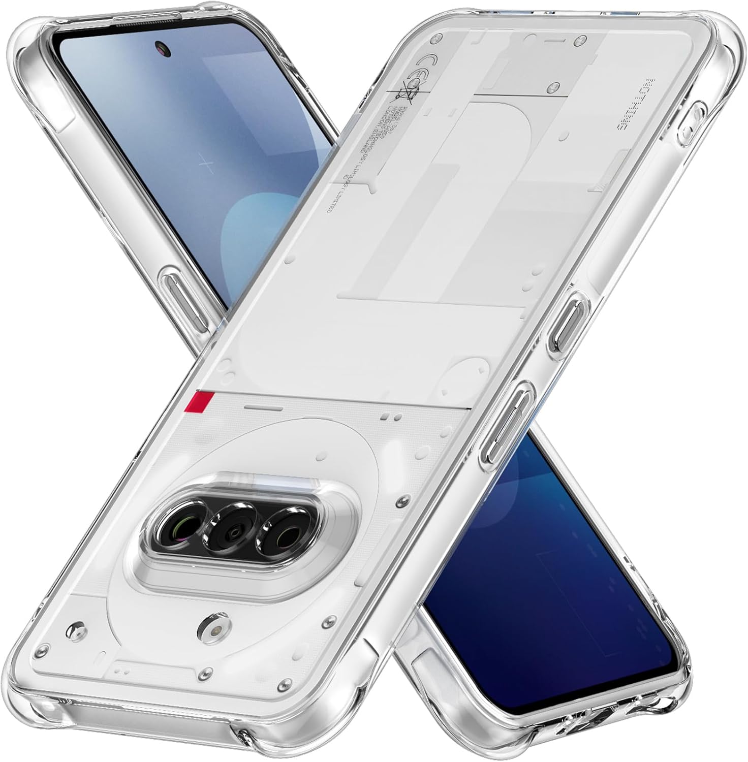 Nothing Phone (3a) Case Clear Silicone Shockproof Gel Phone Cover