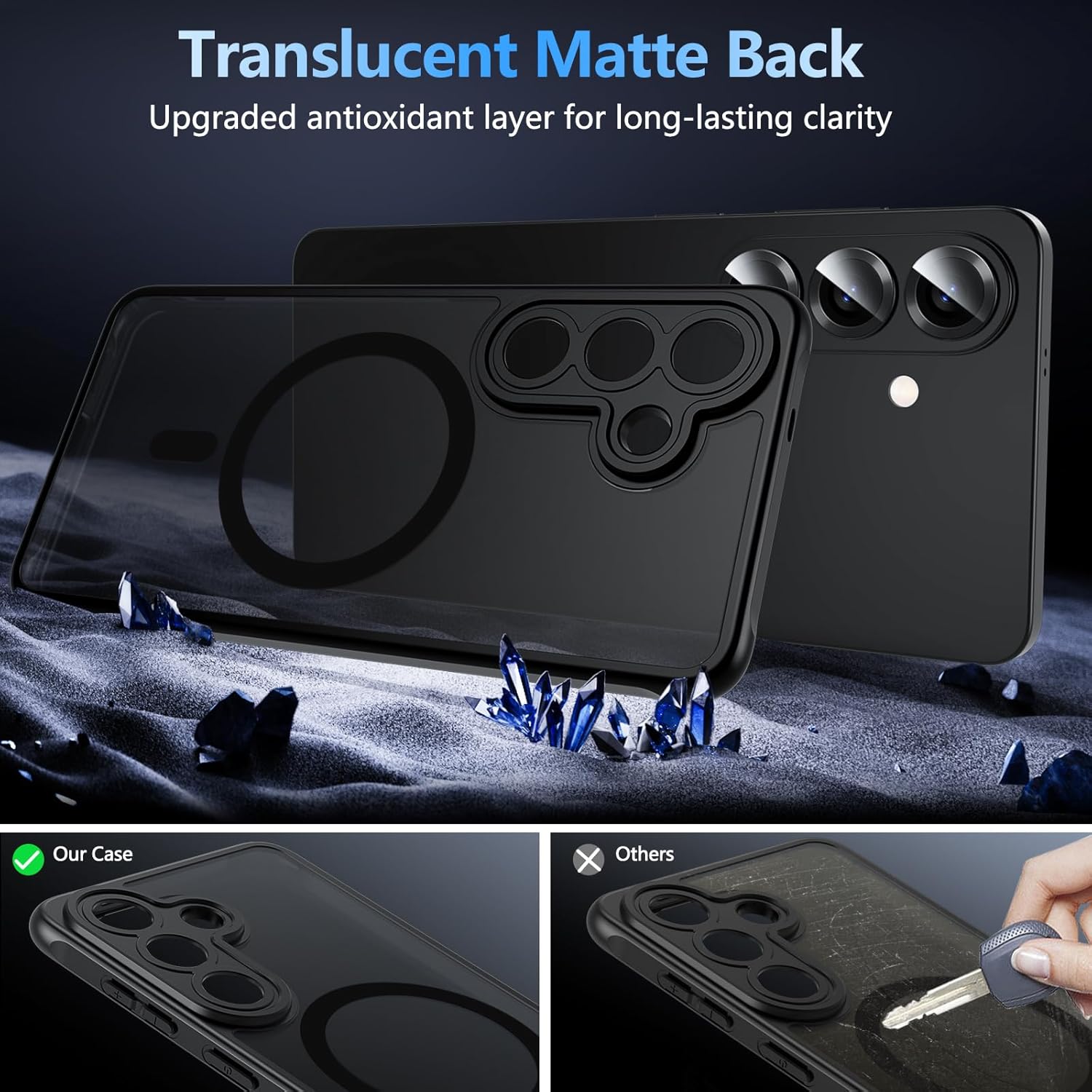 Samsung Galaxy S26 S26 Plus S26 Ultra Case Magsafe Phone Cover +Screen Protector