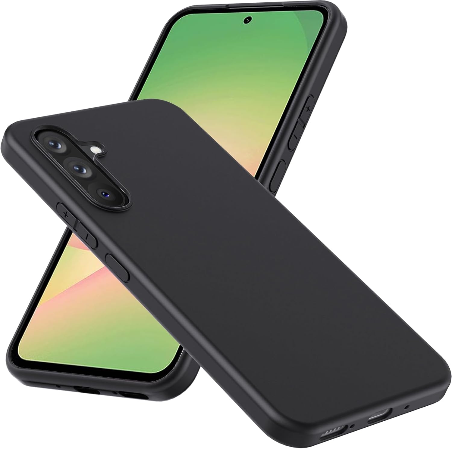 Samsung Galaxy A56 5G Case Black Gel Phone Cover & Screen Protector