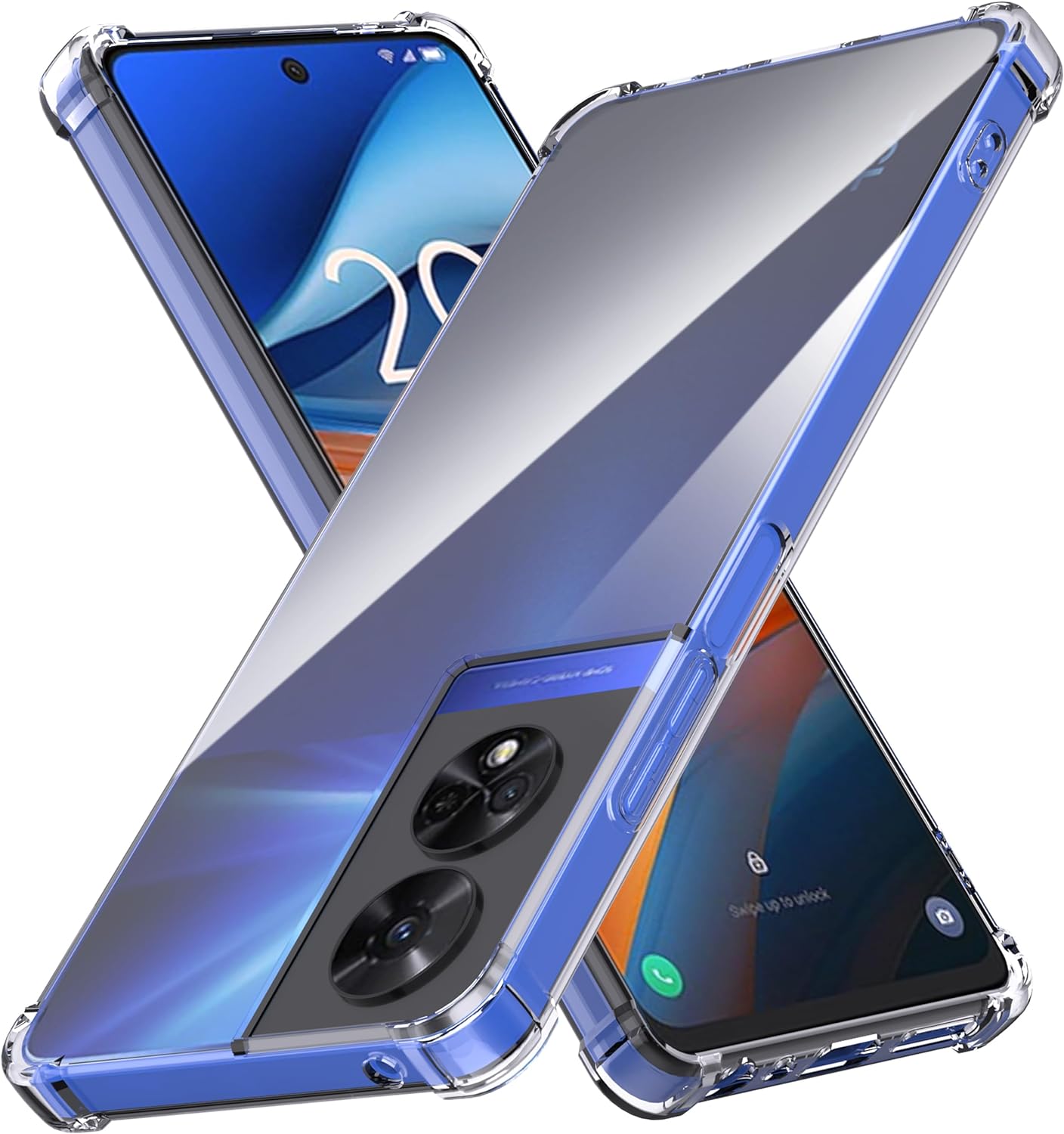 TCL 50 SE Case Clear Silicone Shockproof Gel Phone Cover