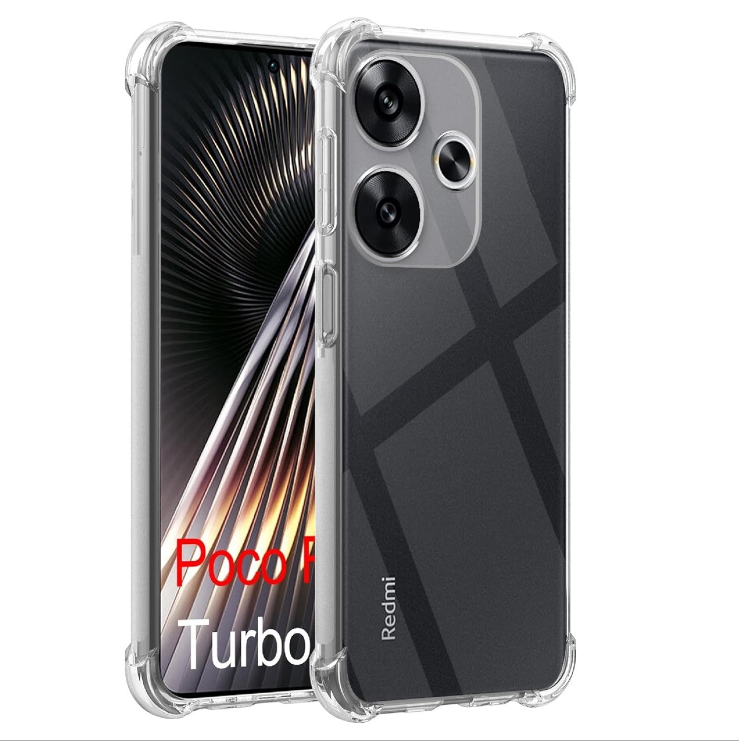 Xiaomi Poco F6 / F6 Pro  Case Clear Silicone Shockproof Gel Phone Cover