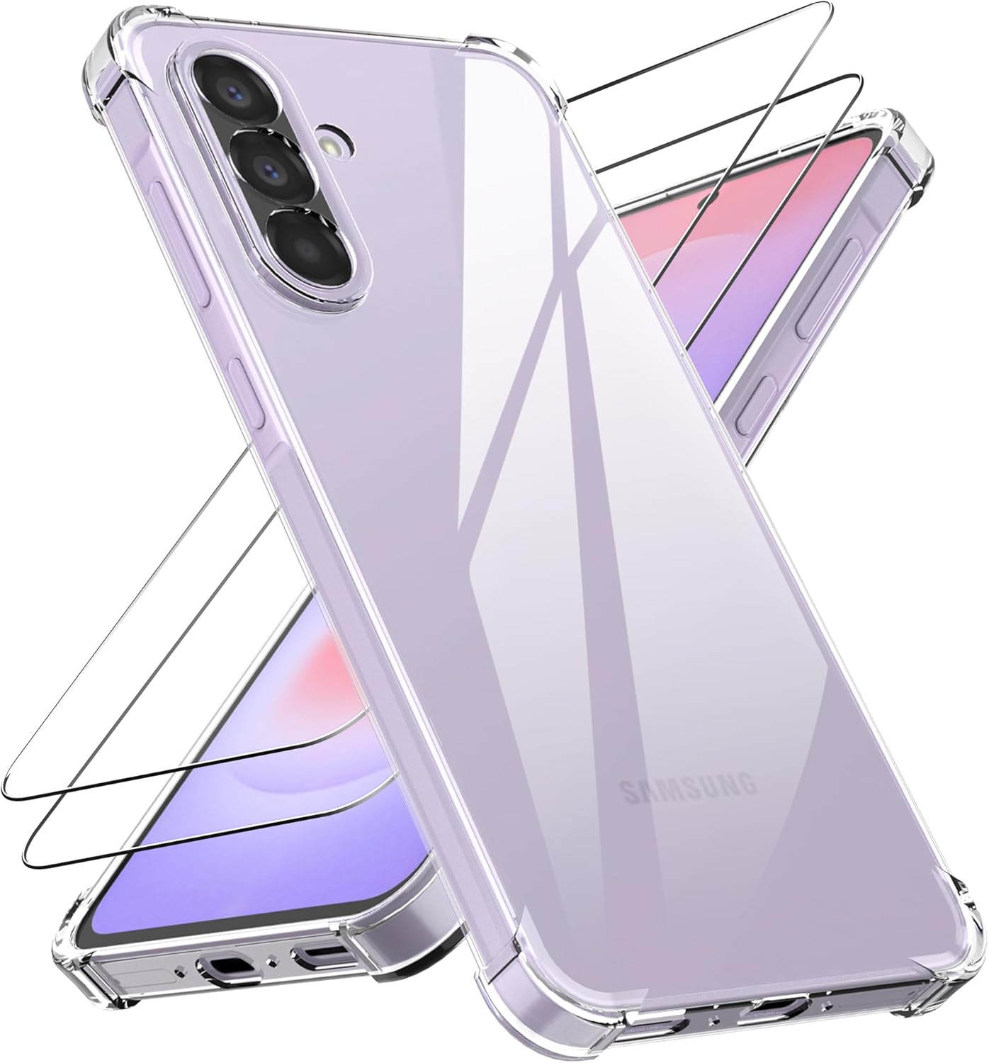 Samsung Galaxy A57 Case Clear Phone Cover & Screen Protector