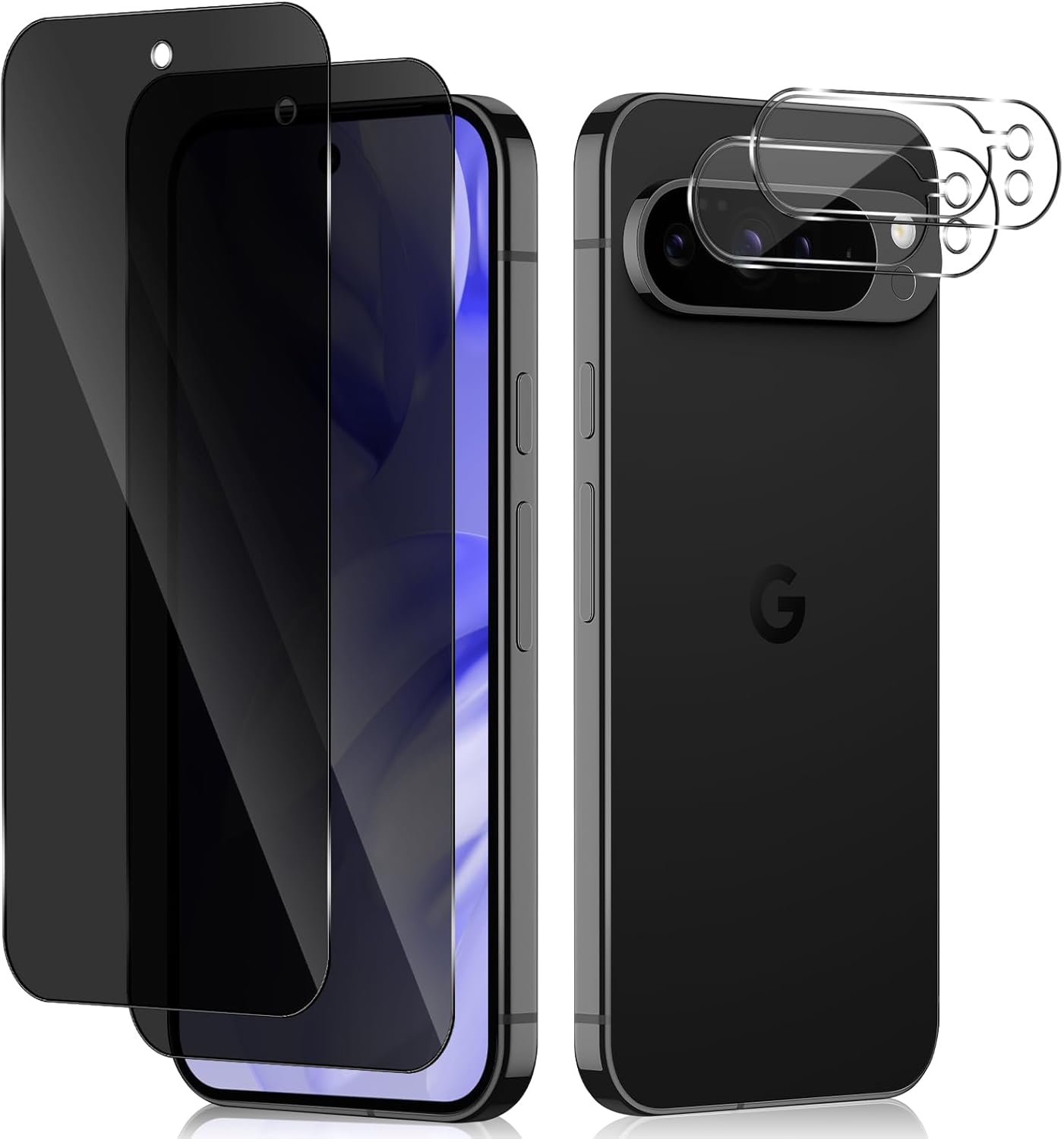 Google Pixel 10 10 Pro 10 XL Screen Protector Privacy Anti-Spy + Camera Lens