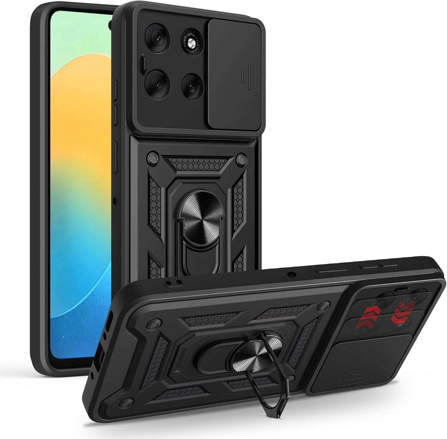 Motorola Moto G86 Case Shockproof Ring Stand Phone Cover