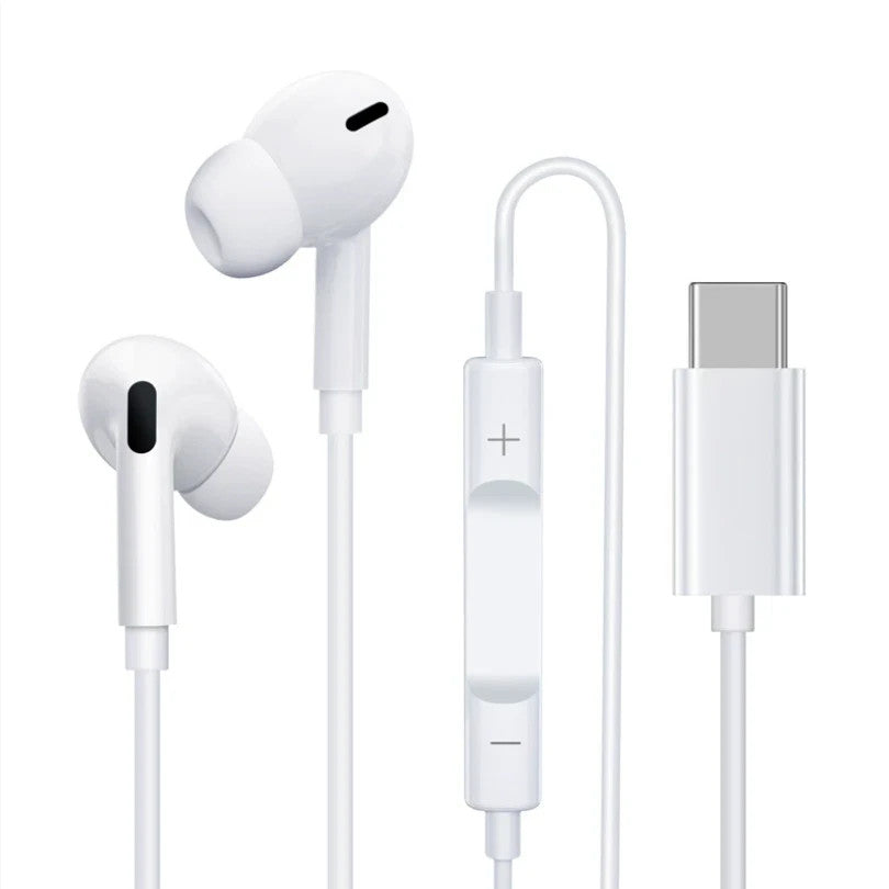 Earphones Type C Headphones In Ear with Mic Remote