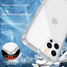 Apple iPhone 15 Pro Case Clear Silicone Shockproof Gel Phone Cover