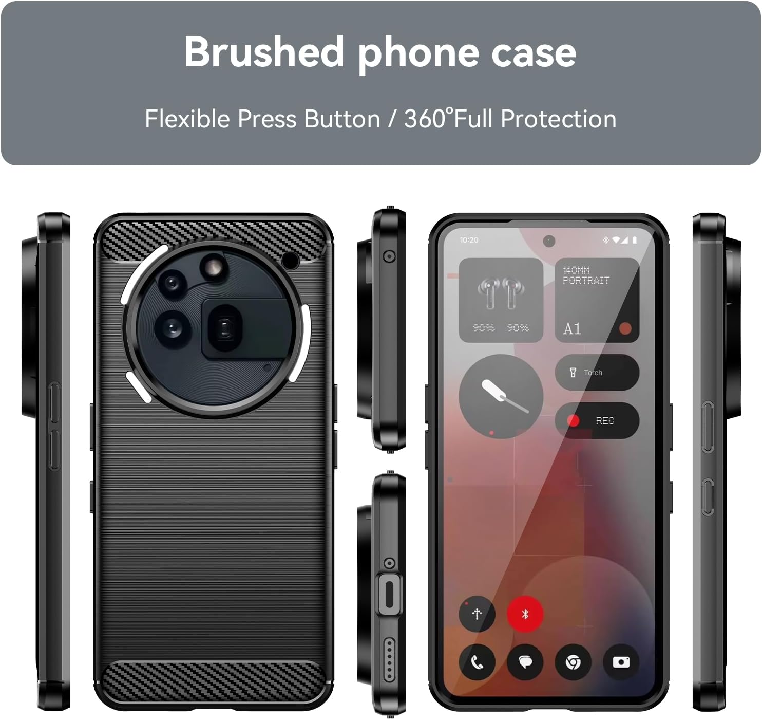 Nothing Phone (3a) Pro Case Carbon Fibre Phone Cover