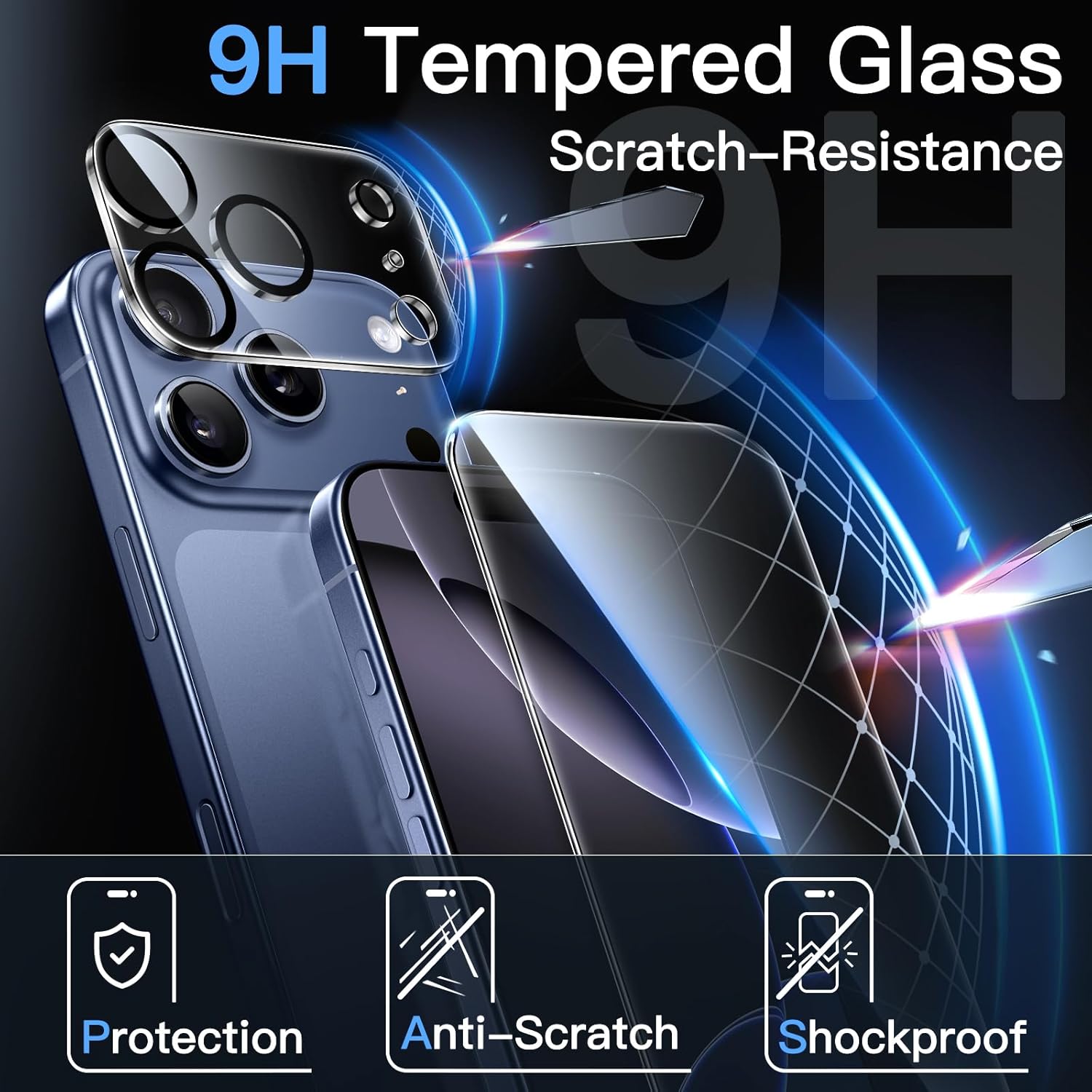 iPhone 17 Air Pro Max Screen Protector & Camera lens [2 Pack]