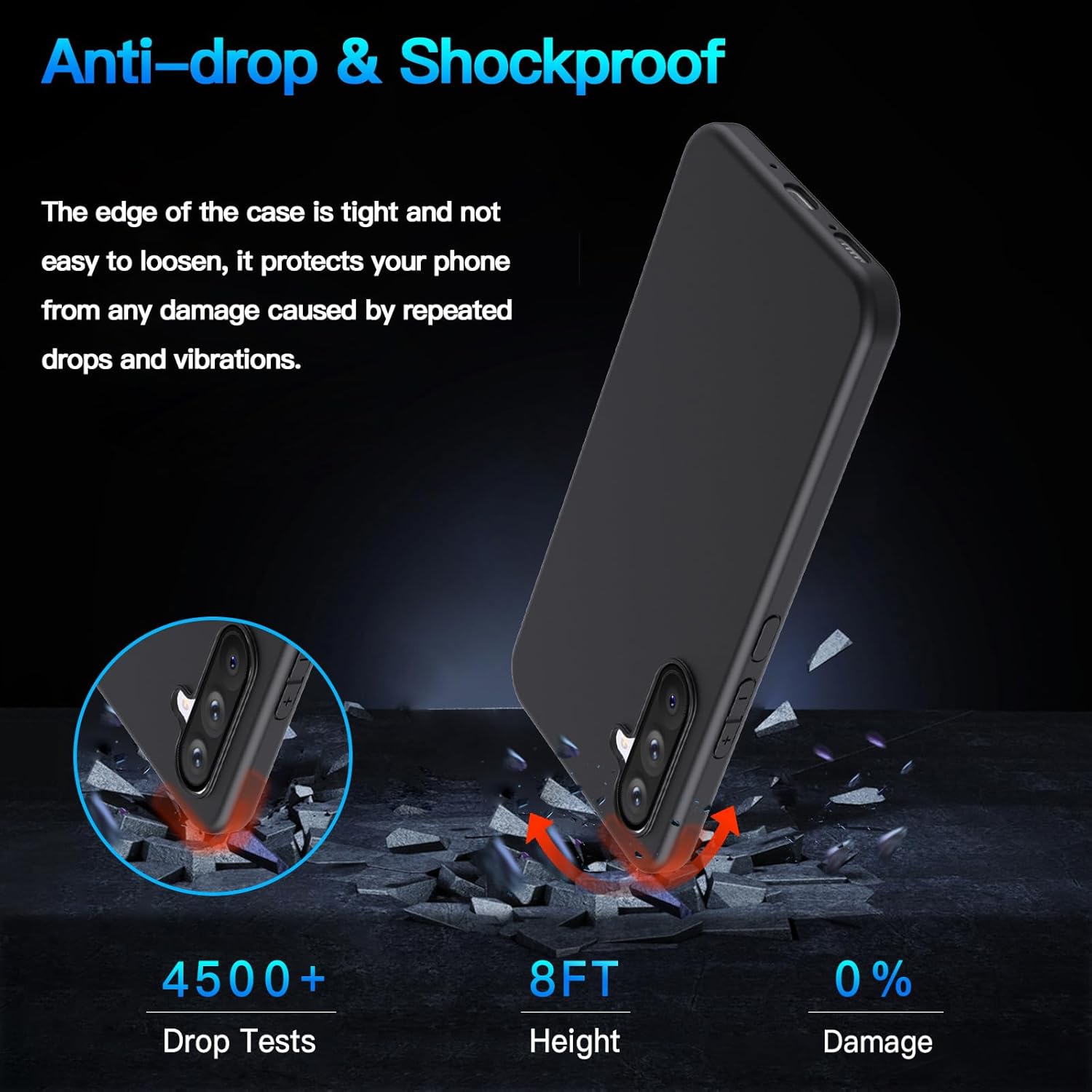 Samsung Galaxy A56 5G Case Black Gel Phone Cover & Screen Protector