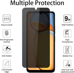 Xiaomi Redmi 13C / Poco C65 Screen Protector Privacy Anti-Spy + Camera