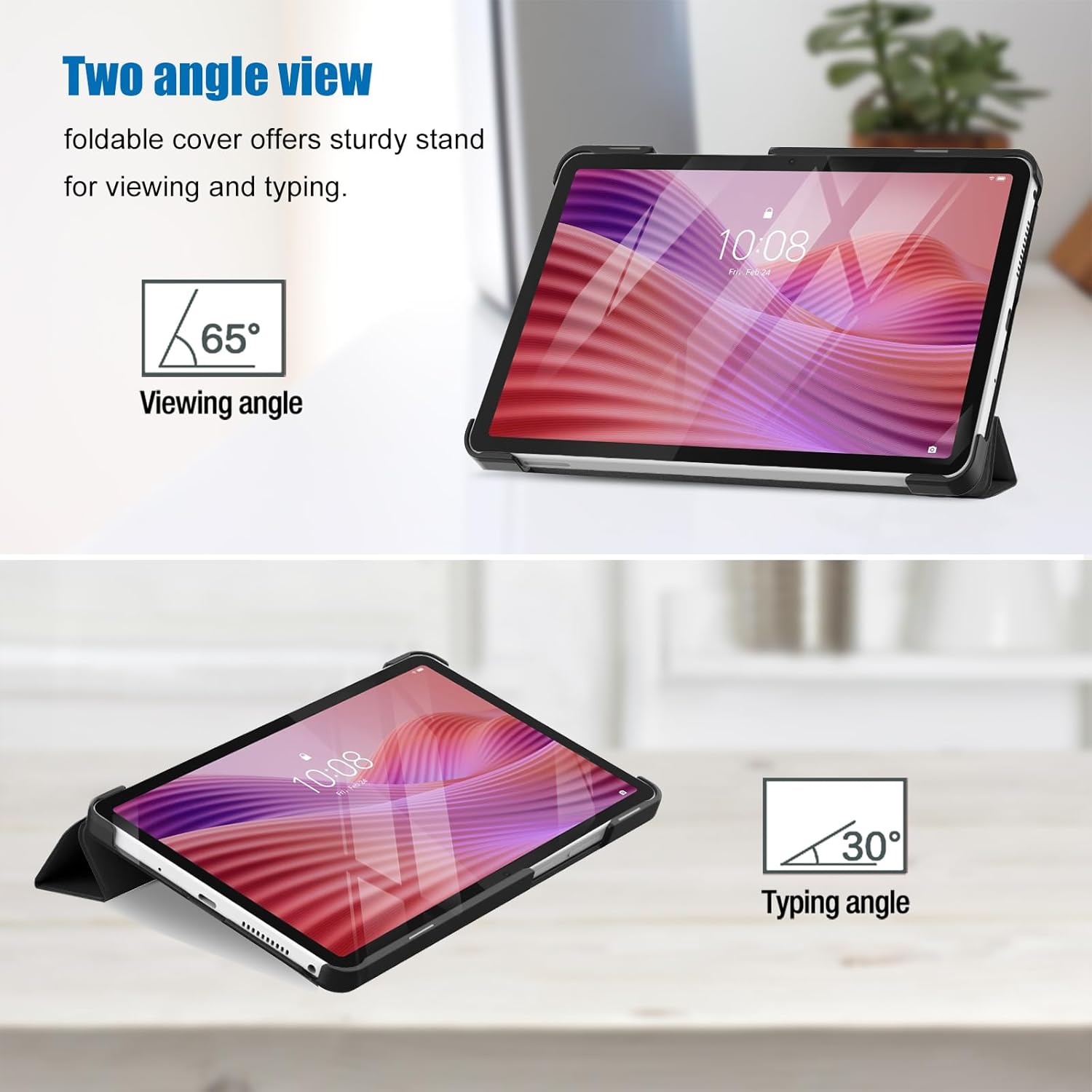 Lenovo Tab One Case Smart Book Stand Cover