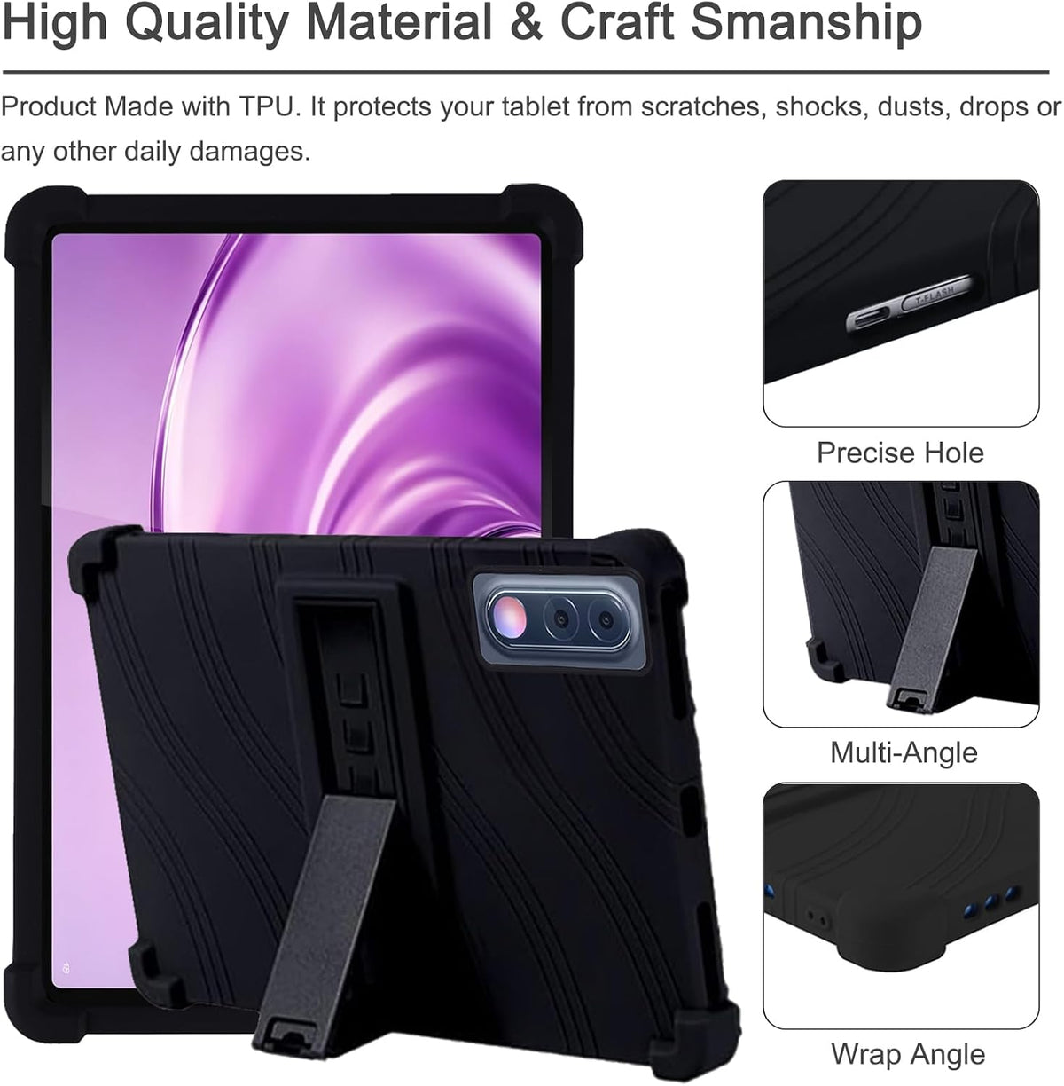 Lenovo Yoga Tab Plus Gen 2 13 Inch Case Tablet Stand Cover Kids Heavy duty Shockproof Black