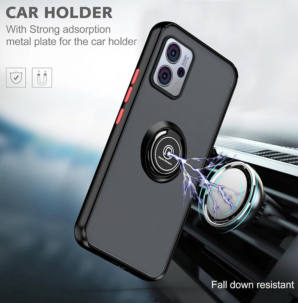 Motorola Moto G14 Case Kickstand Shockproof Cover Heavy Duty & Screen Protector