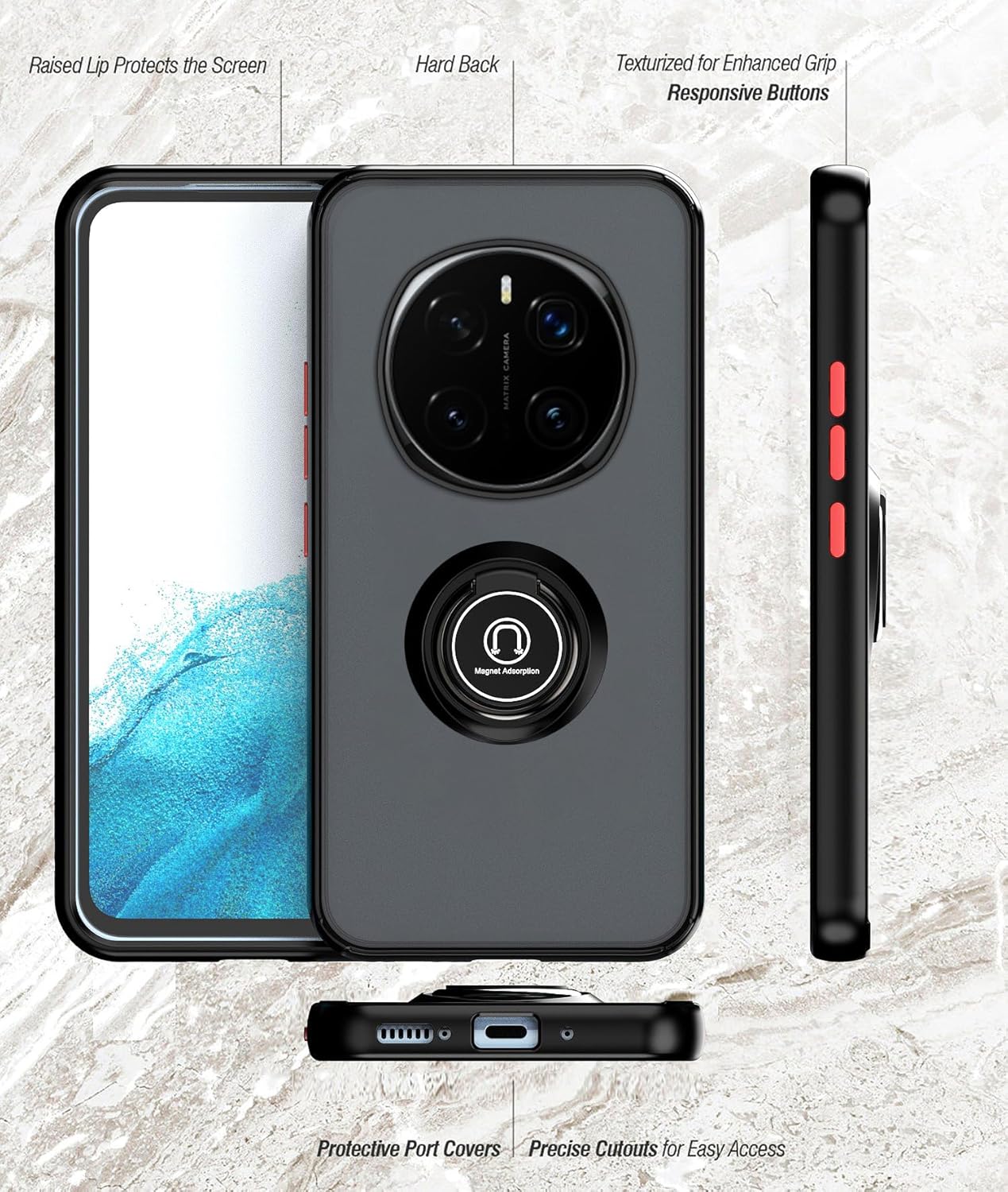 Honor Magic 7 Pro Case Kickstand Shockproof Cover Heavy Duty