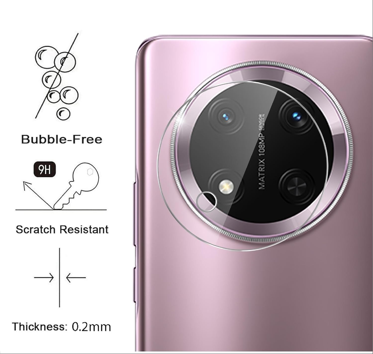 Honor Magic 7 Lite Camera Lens Glass Protector