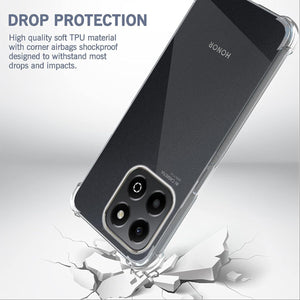 Honor X6b Case Clear Silicone Shockproof Gel Phone Cover