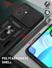 Motorola Moto G14 Case Shockproof Ring Stand Phone Camera Lens Cover & Screen Protector