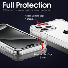Apple iPhone 15 Pro Case Clear Silicone Shockproof Gel Phone Cover