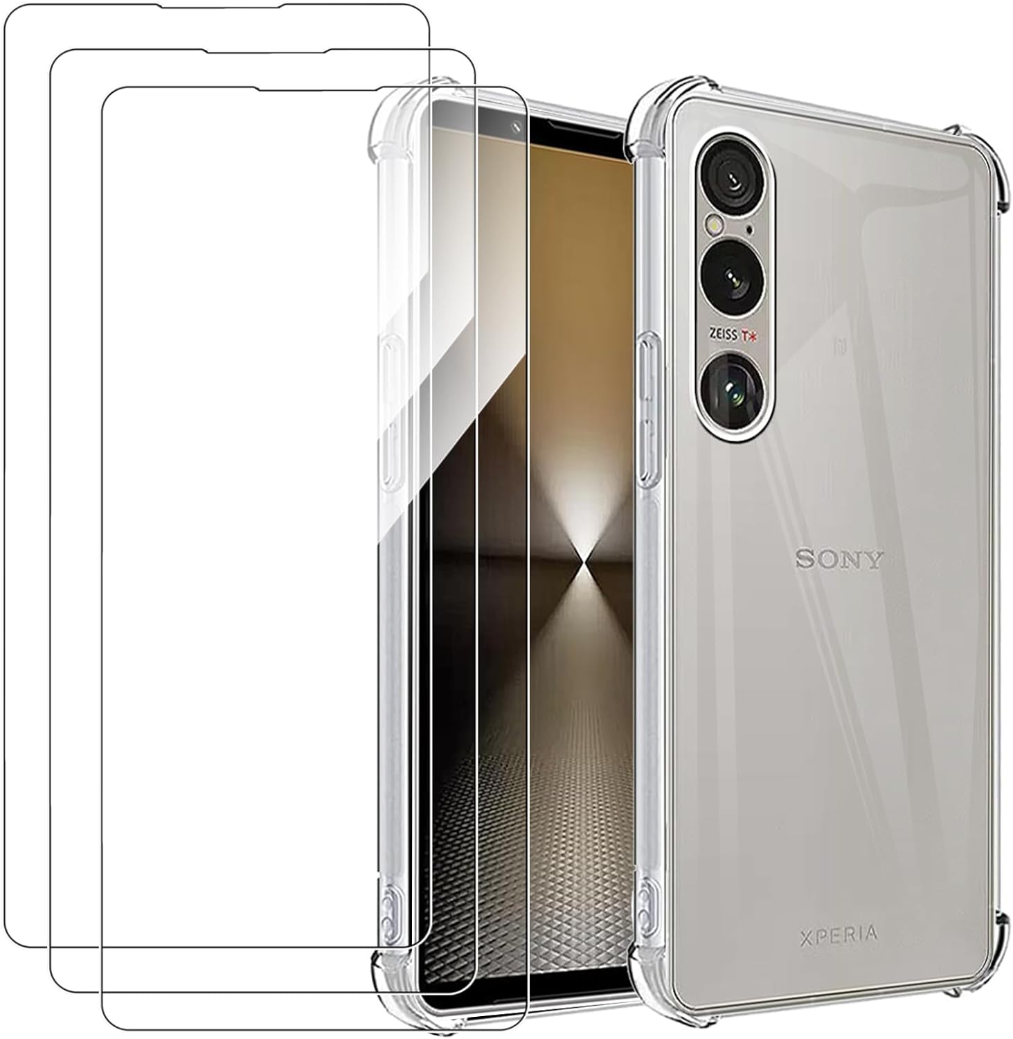 Sony Xperia 1 VI Case Clear Phone Cover & Screen Protector