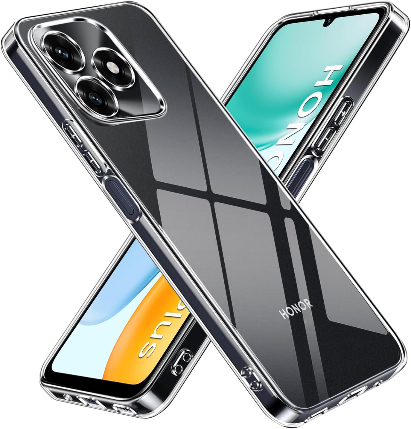 Honor X5c Plus Case Clear Phone Cover & Screen Protector