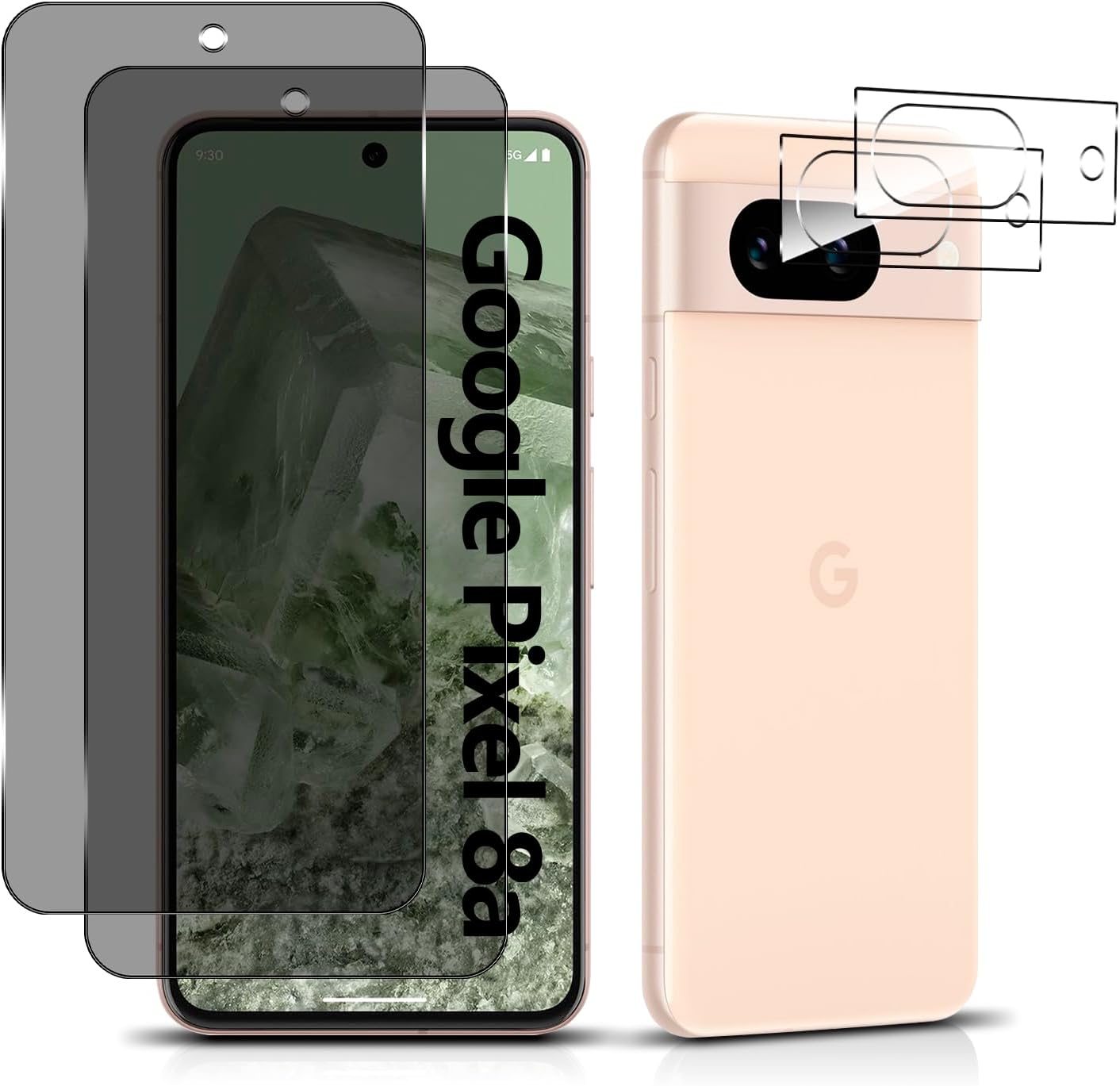 Google Pixel 8a Screen Protector Privacy Anti-Spy + Camera