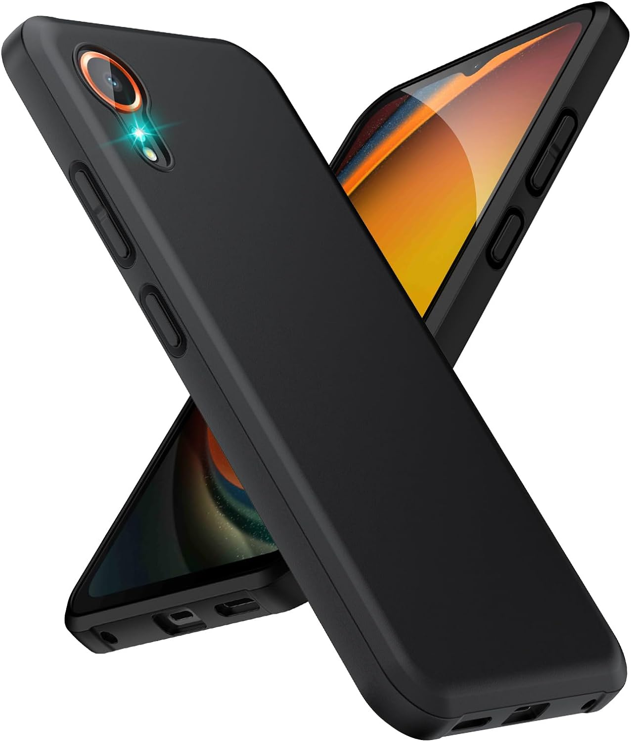 Samsung Galaxy Xcover 7 Case Black Gel Phone Cover & Screen Protector
