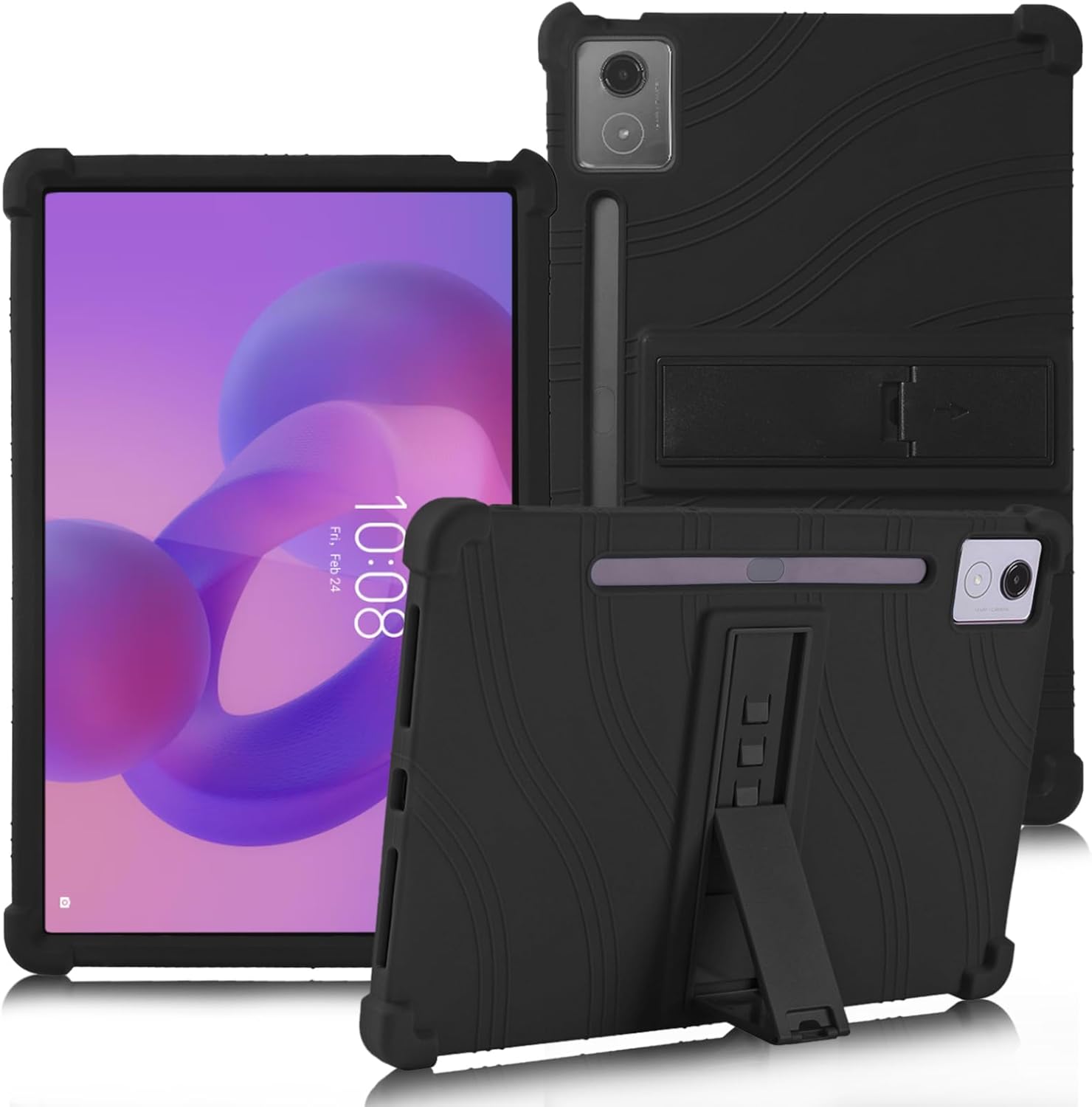 Lenovo Idea Tab Pro 12.7 Case Tablet Stand Cover Kids Heavy Duty Shockproof Black