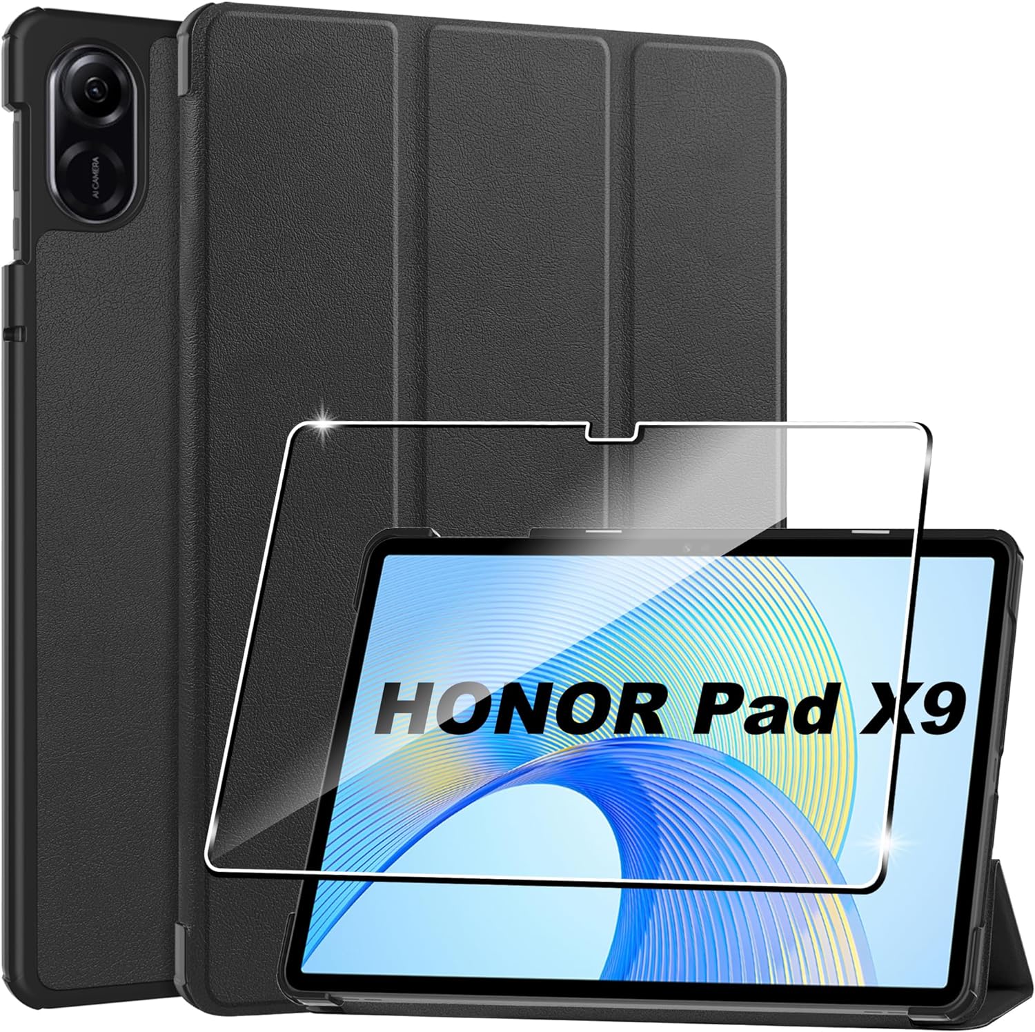 Honor Pad X9 Case Stand Cover & Screen Protector