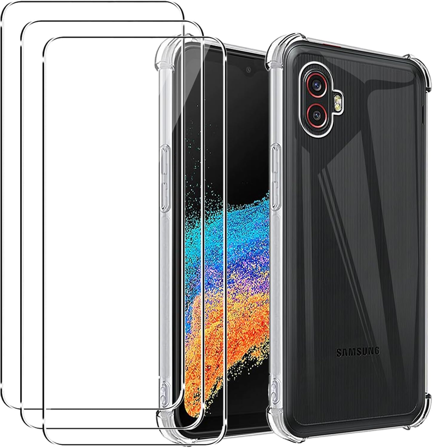 Samsung Galaxy XCover 4 5 6 Pro 7 Case Clear Silicone Shockproof Gel Phone Cover