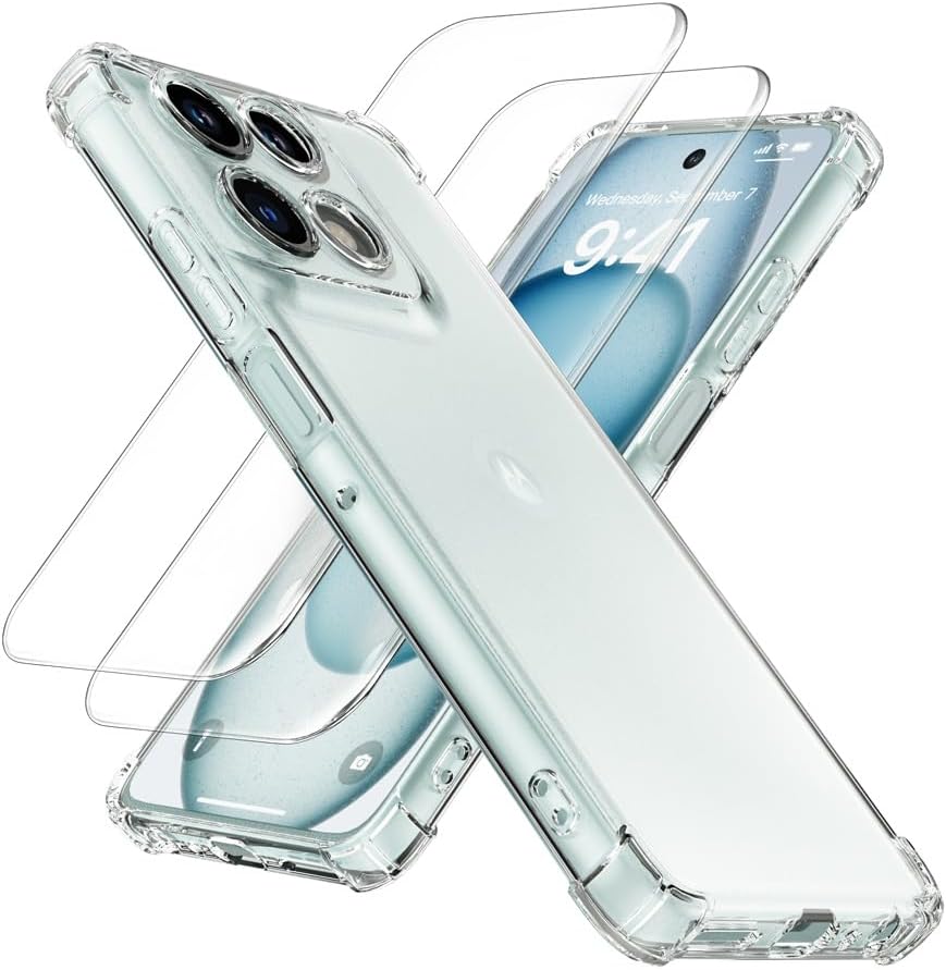 Motorola Edge 70 Case Clear Phone Cover & Screen Protector