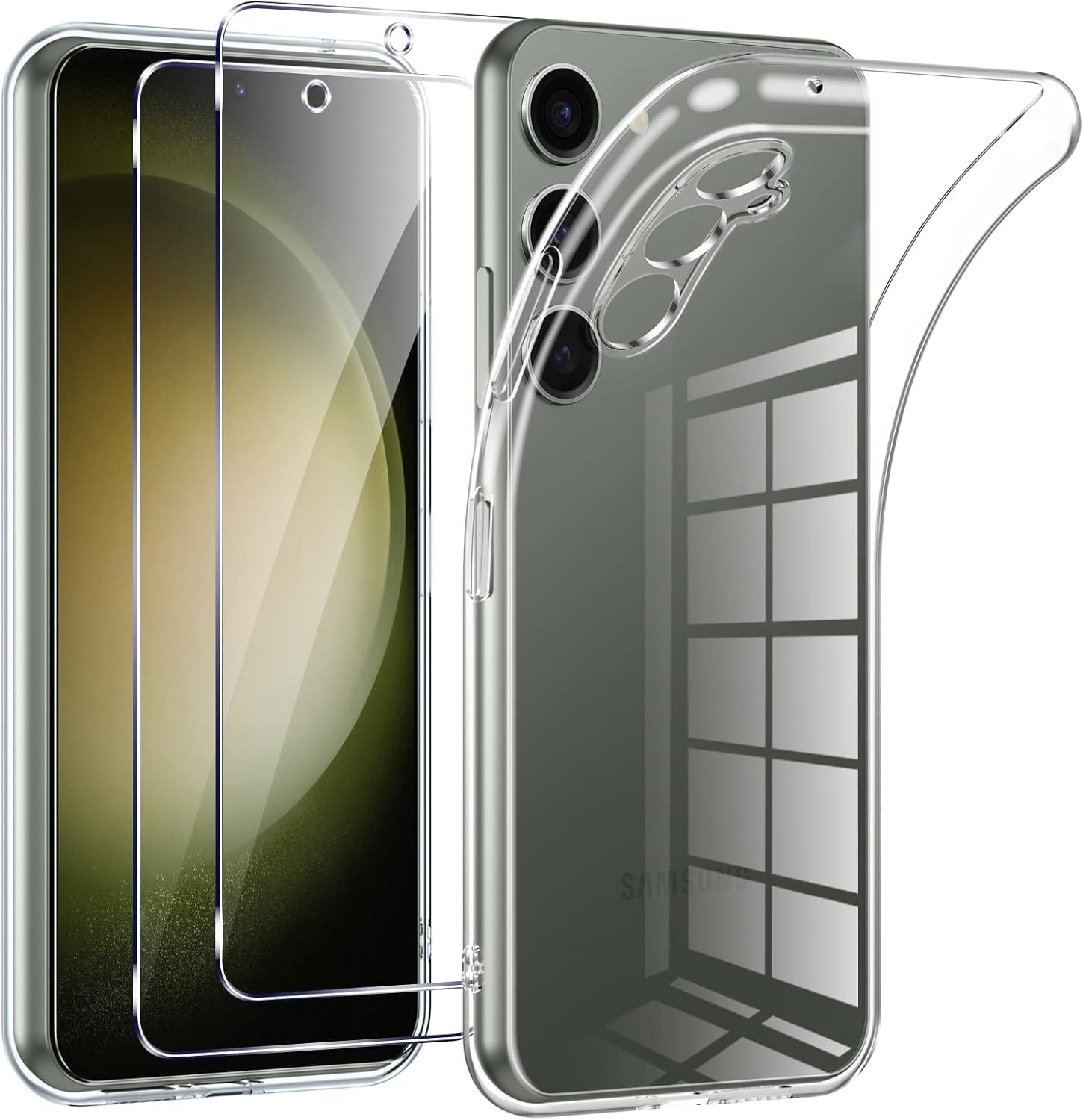 Samsung Galaxy S24 FE Case Clear Phone Cover & Screen Protector