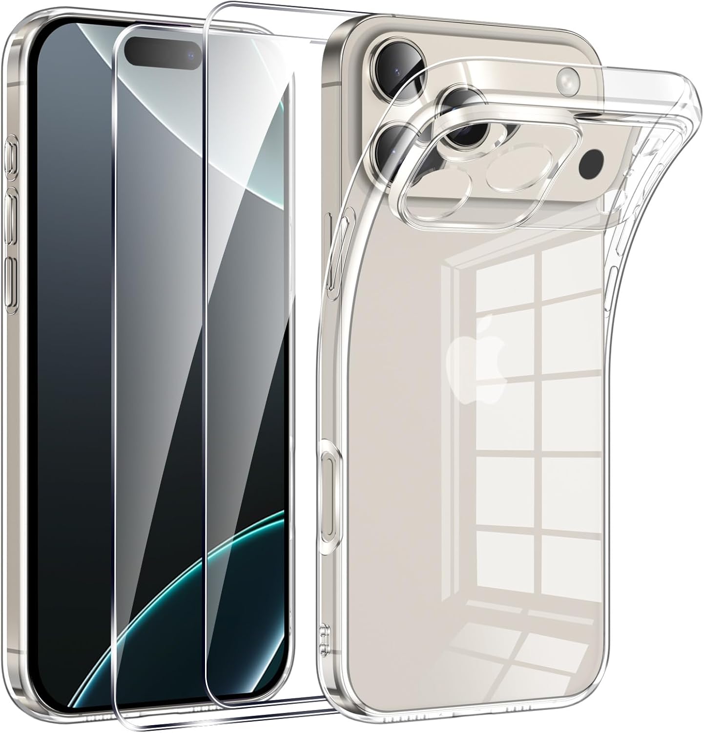iPhone 17 Air Pro Max Case Clear Phone Cover & Screen Protector