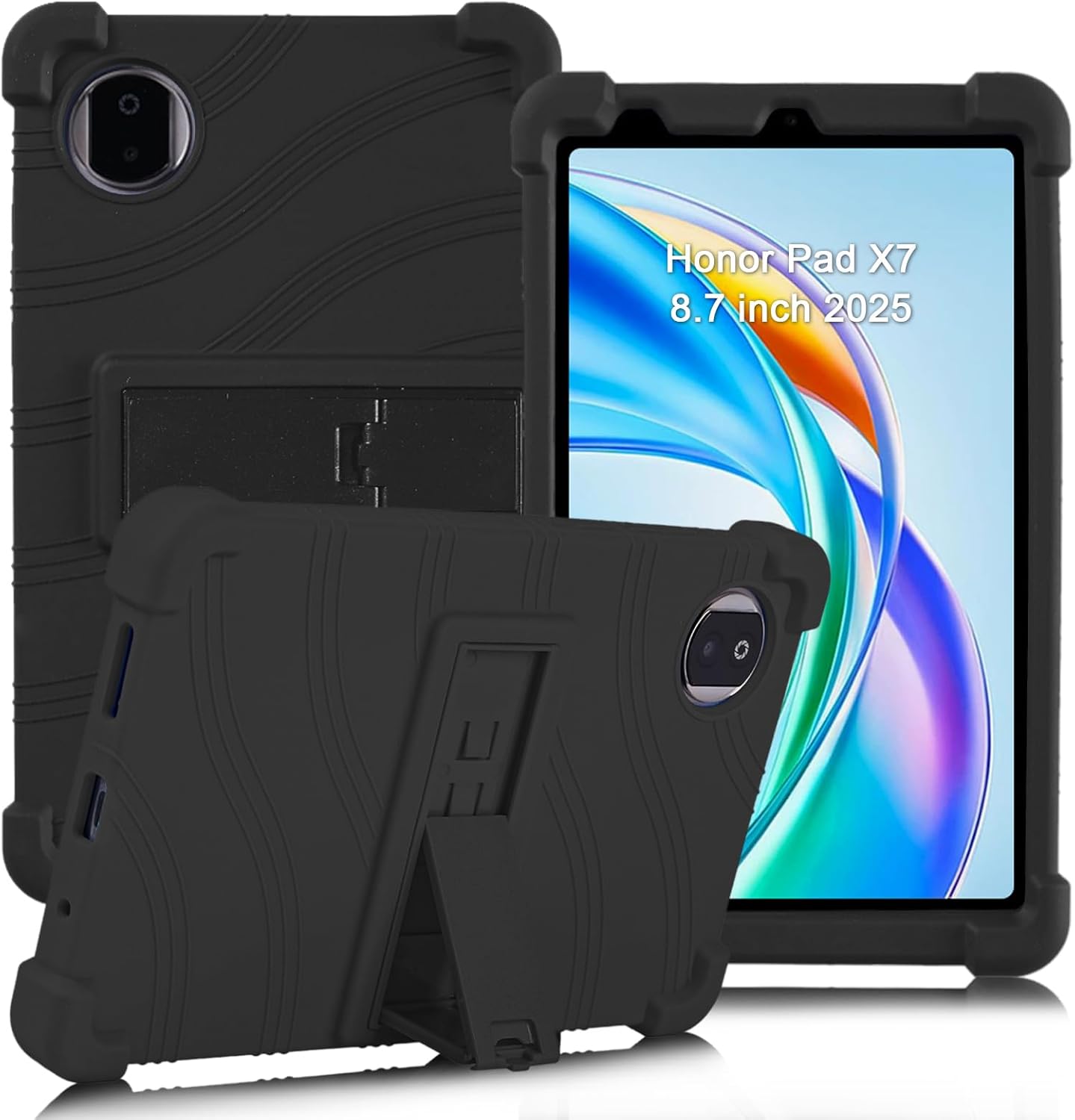 Honor Pad X7 Case Tablet Stand Cover 8.7" Kids Heavy duty Shockproof Black