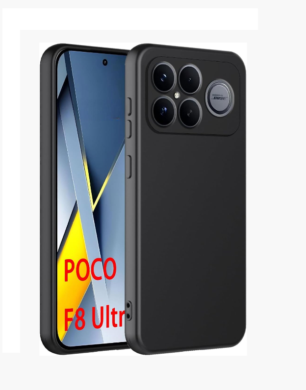 Xiaomi Poco F8 Pro / F8 Ultra Case Matte Soft Black Gel Phone