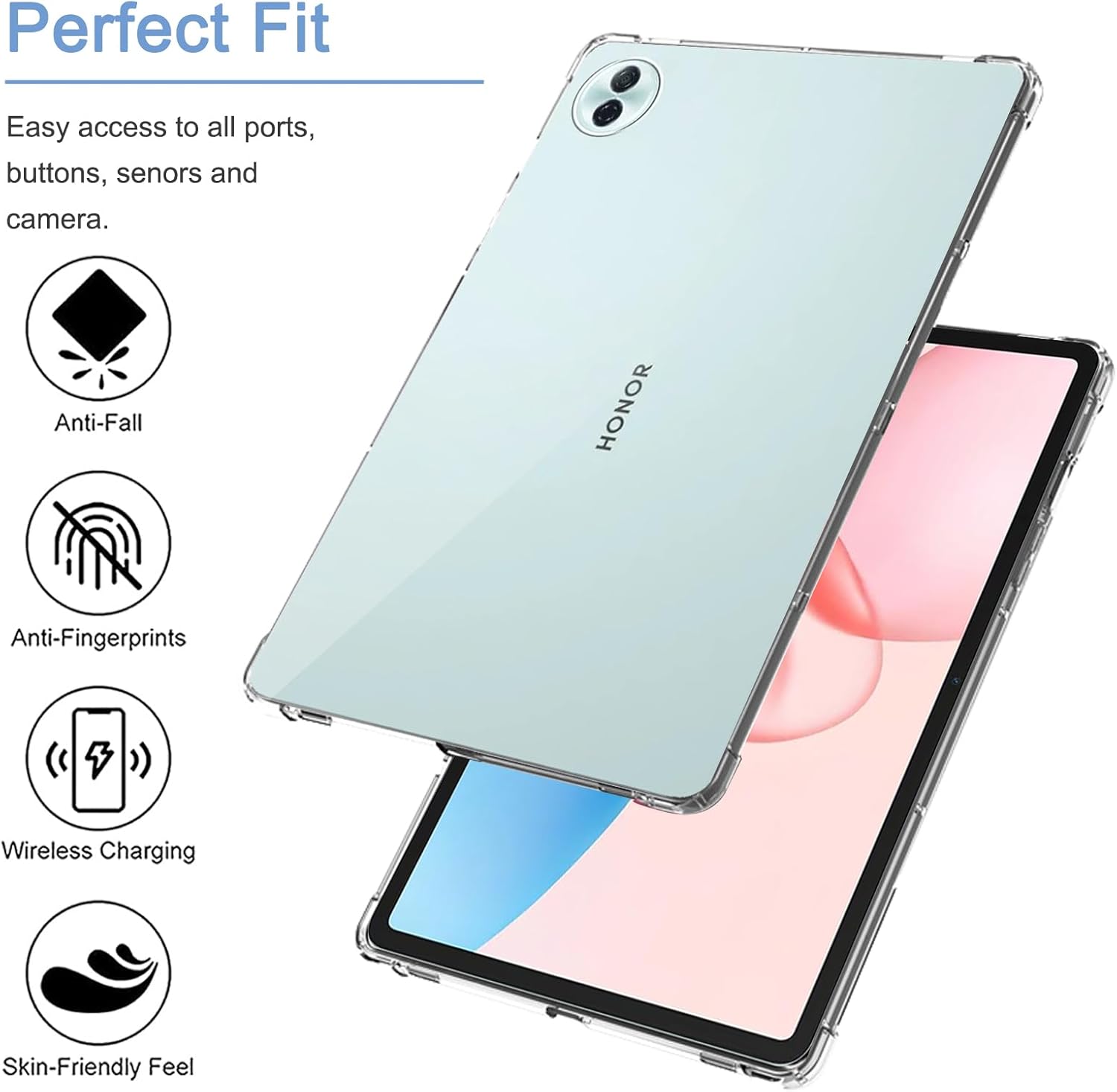 Honor Pad 10 Case Clear Shockproof Cover 12.1"