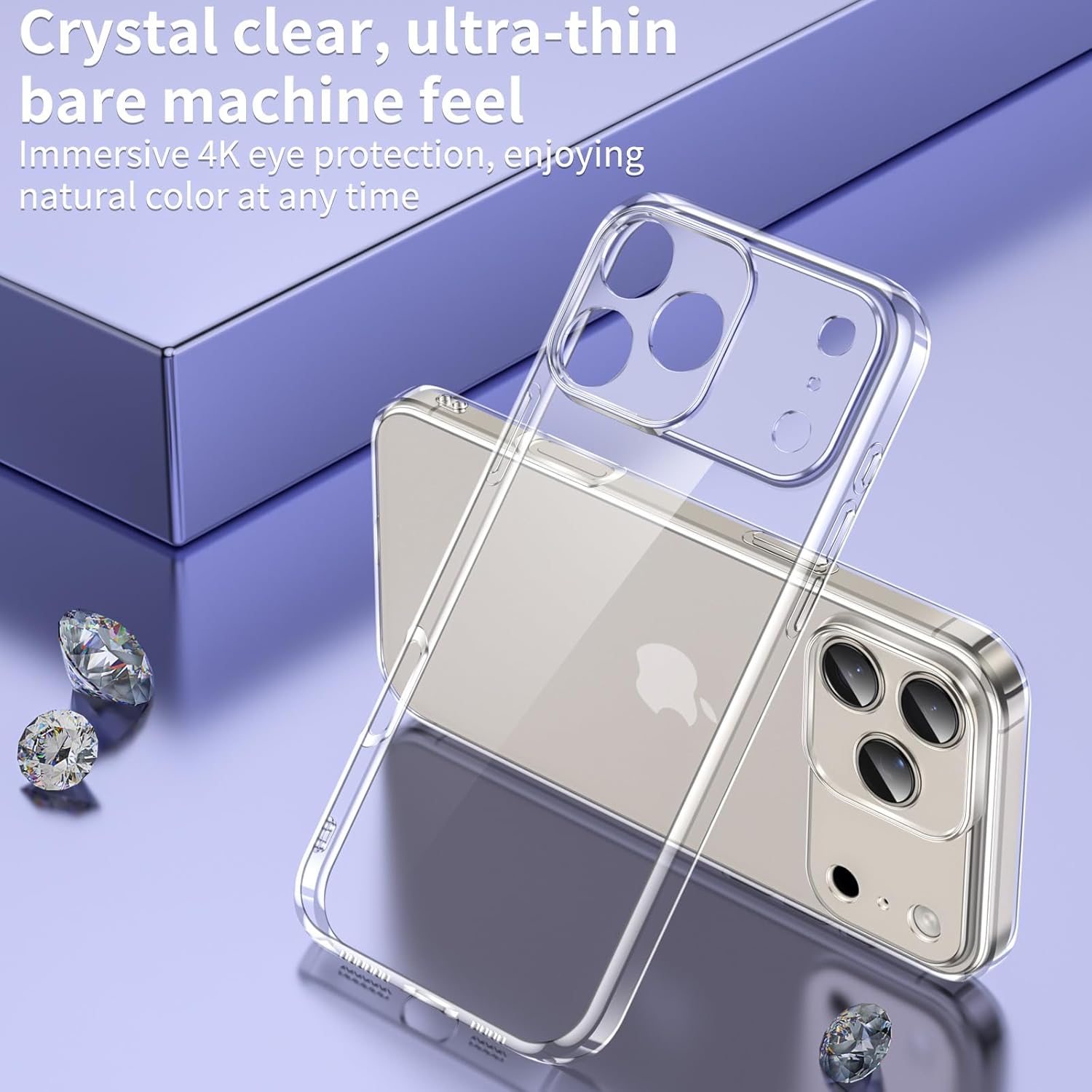 iPhone 17 Air Pro Max Case Clear Phone Cover & Screen Protector