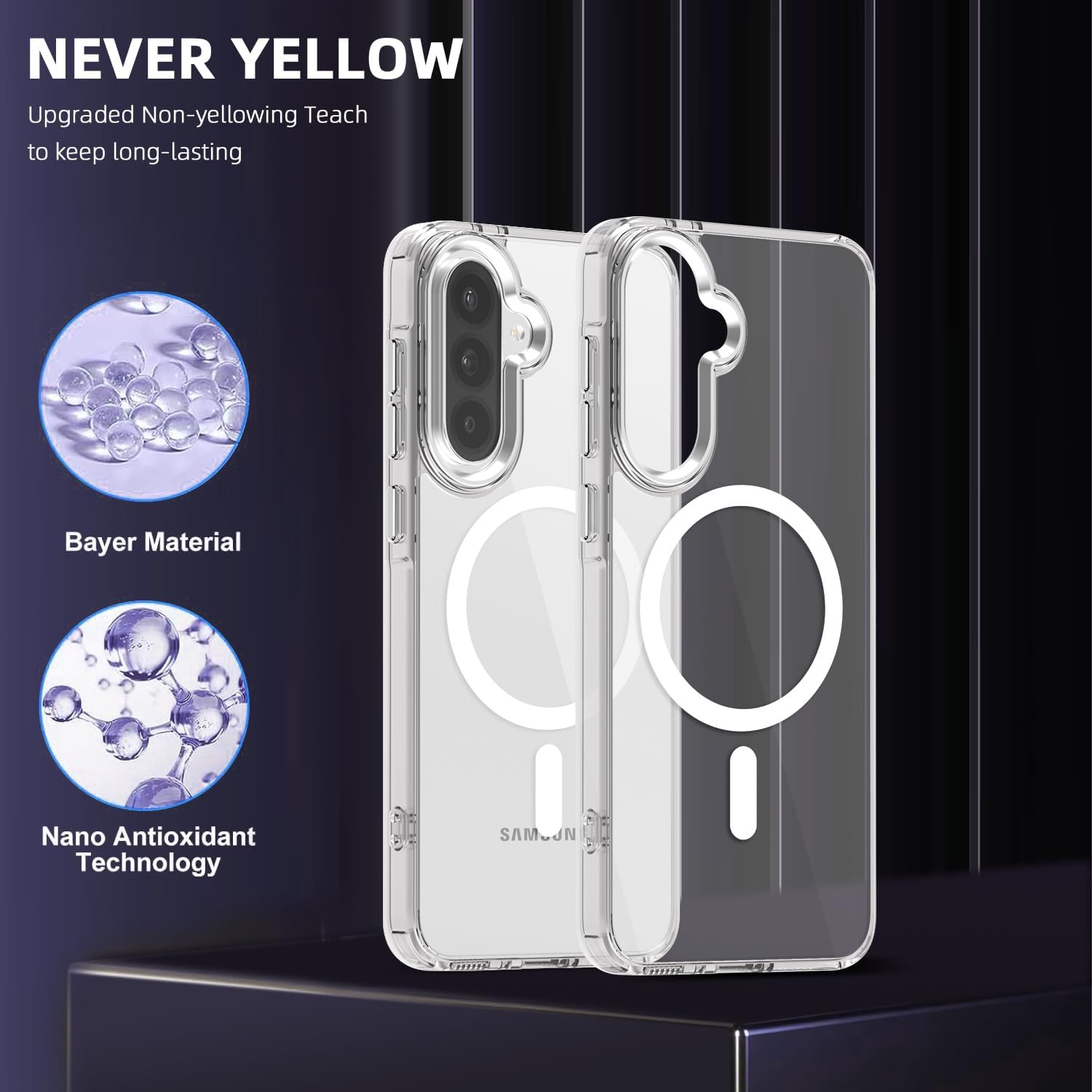 Samsung Galaxy A36 5G Clear Case Magsafe Phone Cover Magnetic