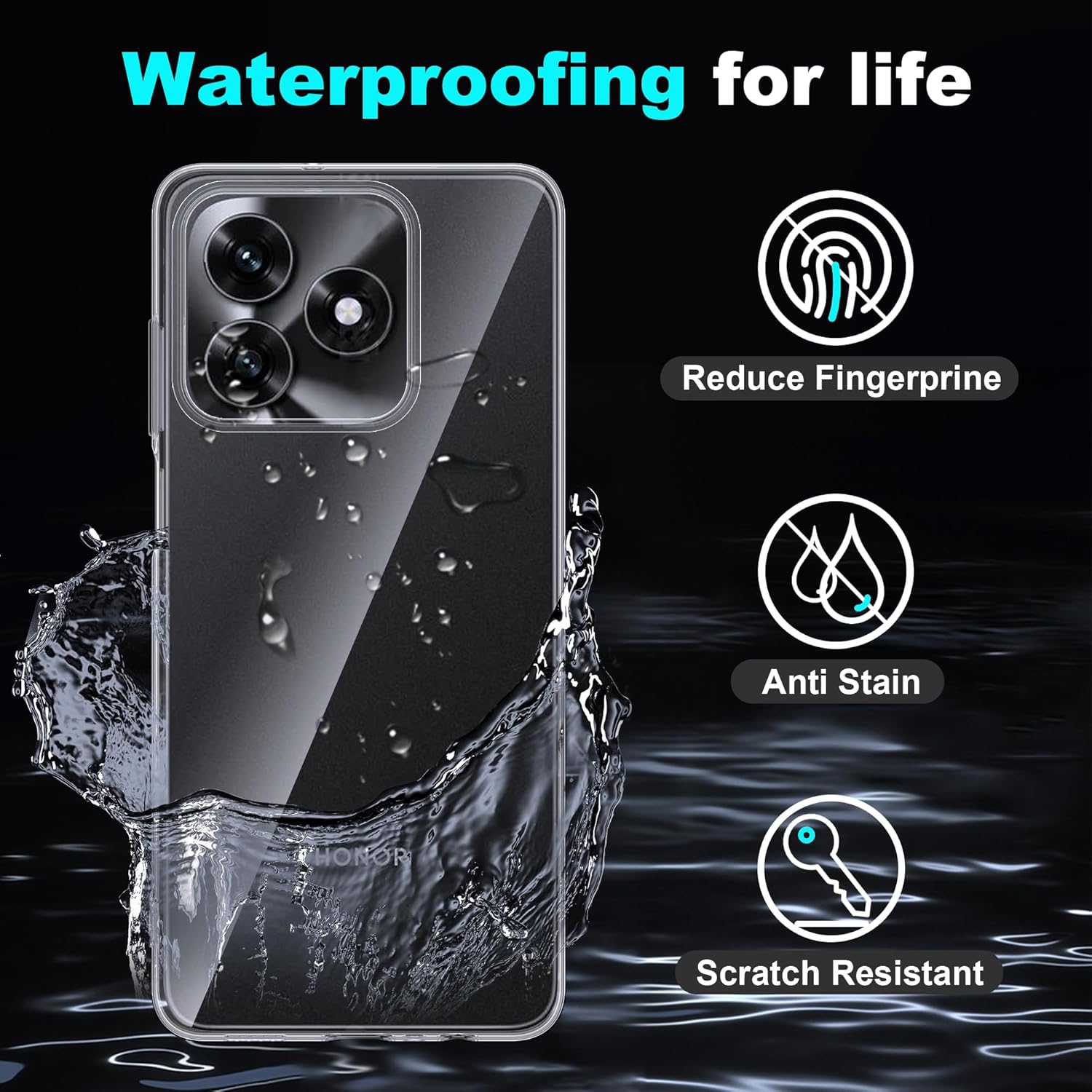 Honor X5c Plus Case Clear Gel Phone Cover