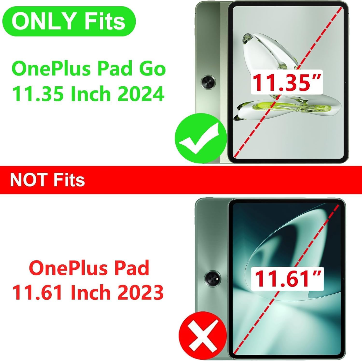 OnePlus Pad Go Case Smart Book Stand Cover
