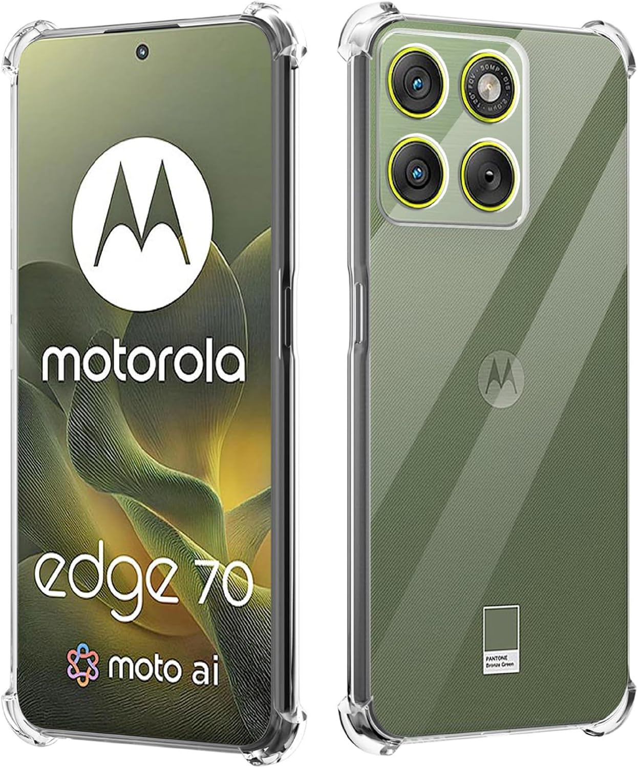 Motorola Edge 70 Case Clear Phone Cover & Screen Protector