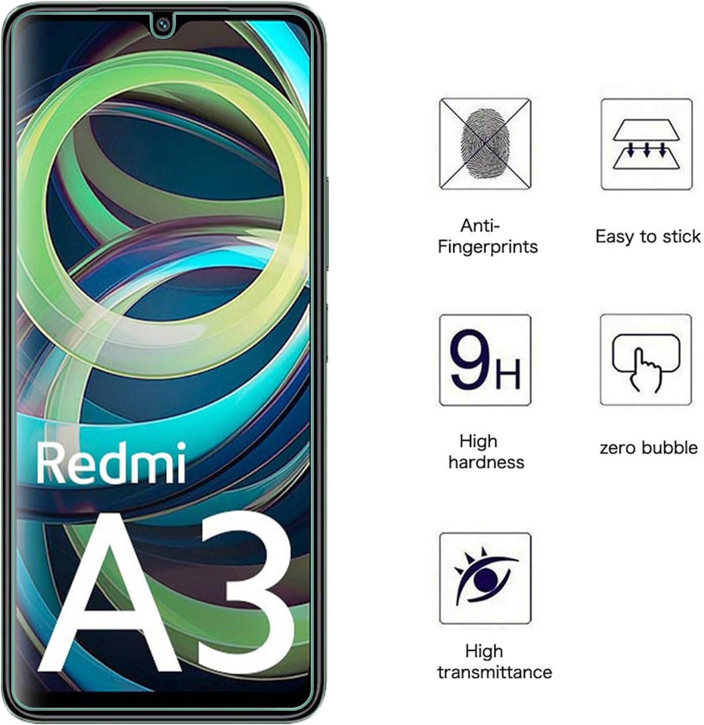 Xiaomi Redmi A3 Screen Protector Glass