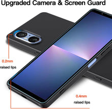 Sony Xperia 5 V Case Matte Soft Black Gel Phone Cover