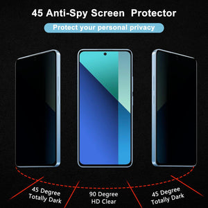 Xiaomi Redmi Note 13 Pro 4G Screen Protector Privacy Anti-Spy + Camera