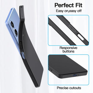Sony Xperia 5 V Case Matte Soft Black Gel Phone Cover