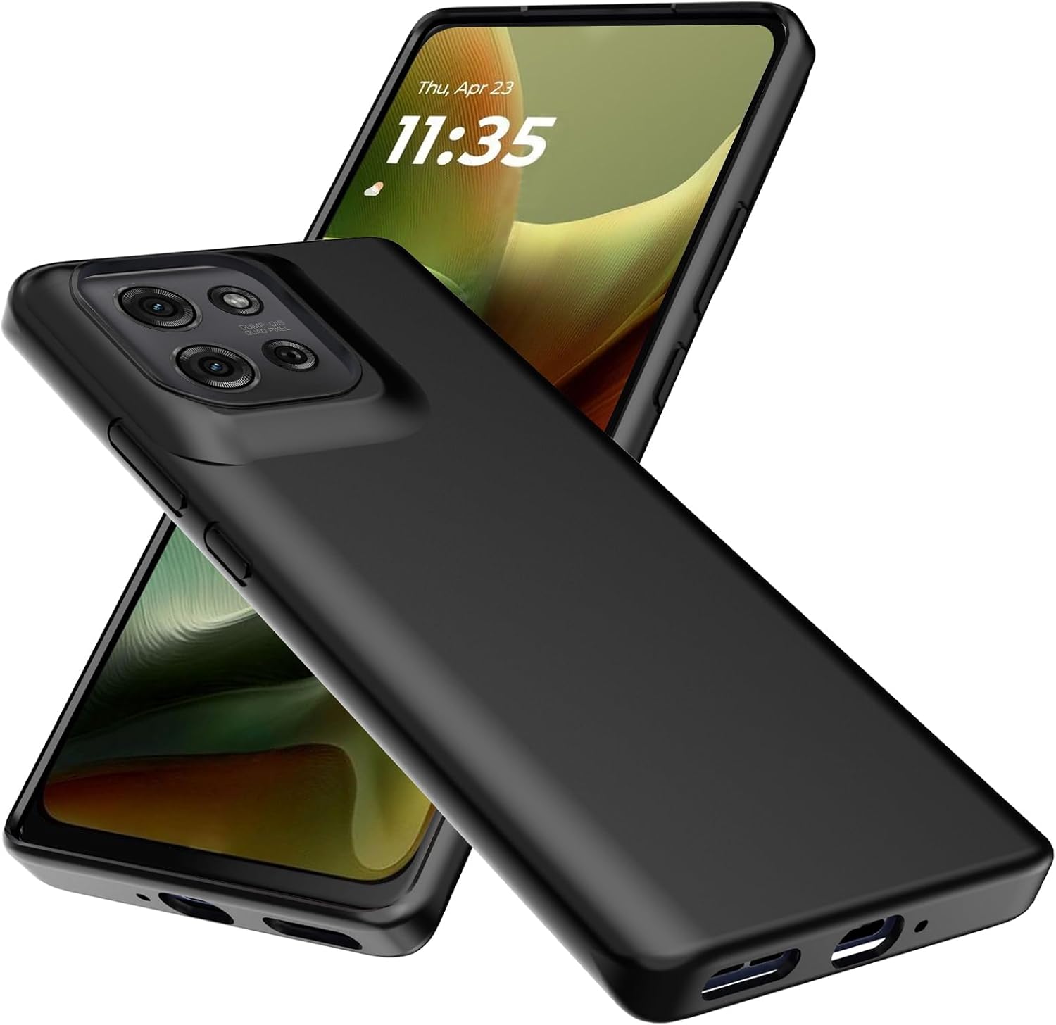Motorola Moto G86 Case Matte Soft Black Gel Phone Cover