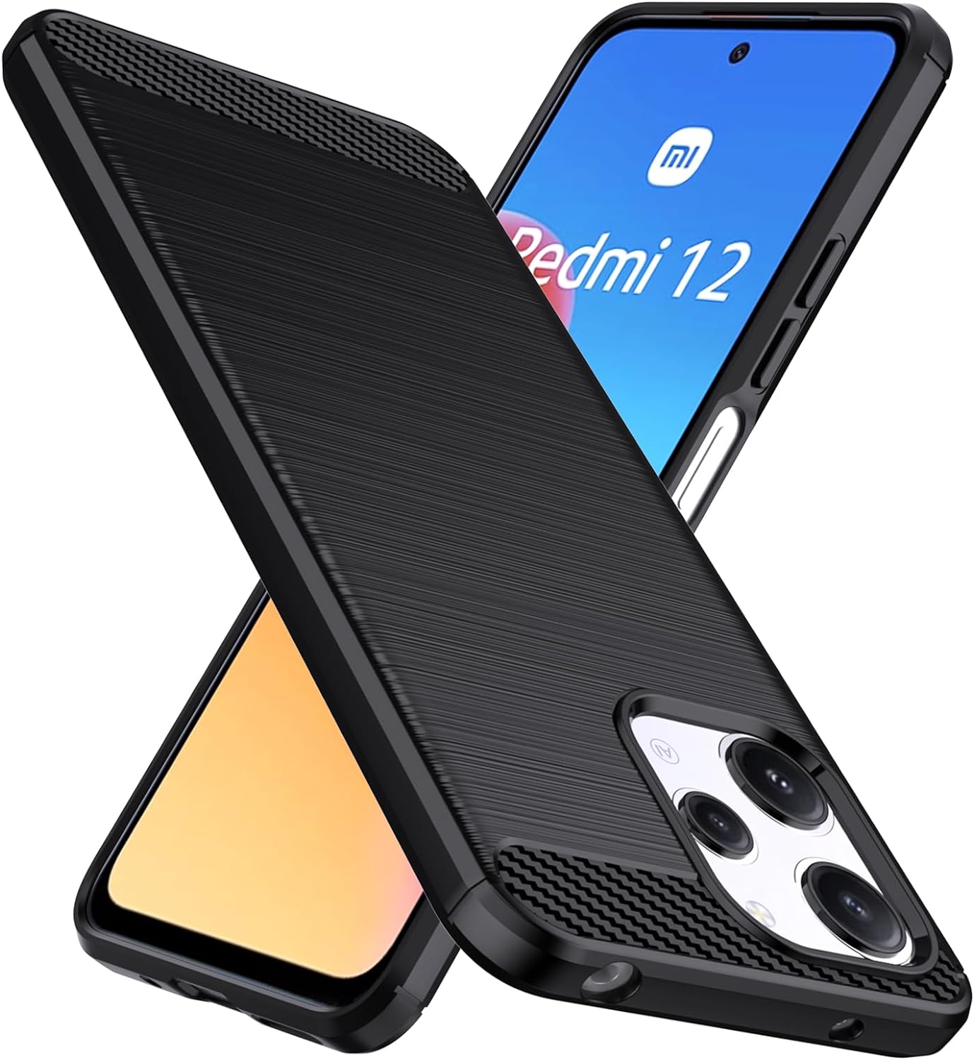 Xiaomi Redmi 12 Case Carbon Fibre Phone Cover