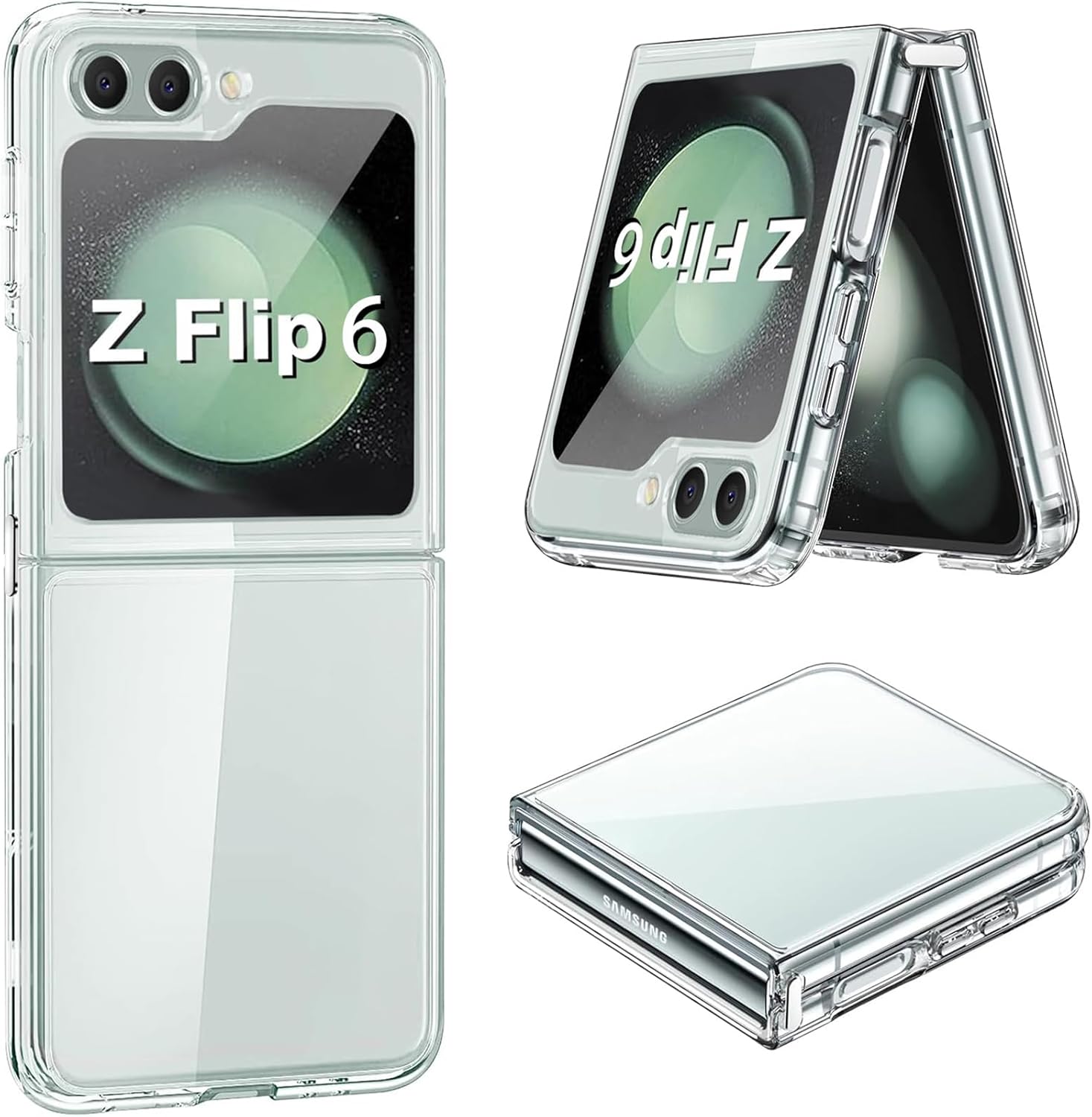 Samsung Galaxy Z Flip 6 Case Clear Hard Phone Cover