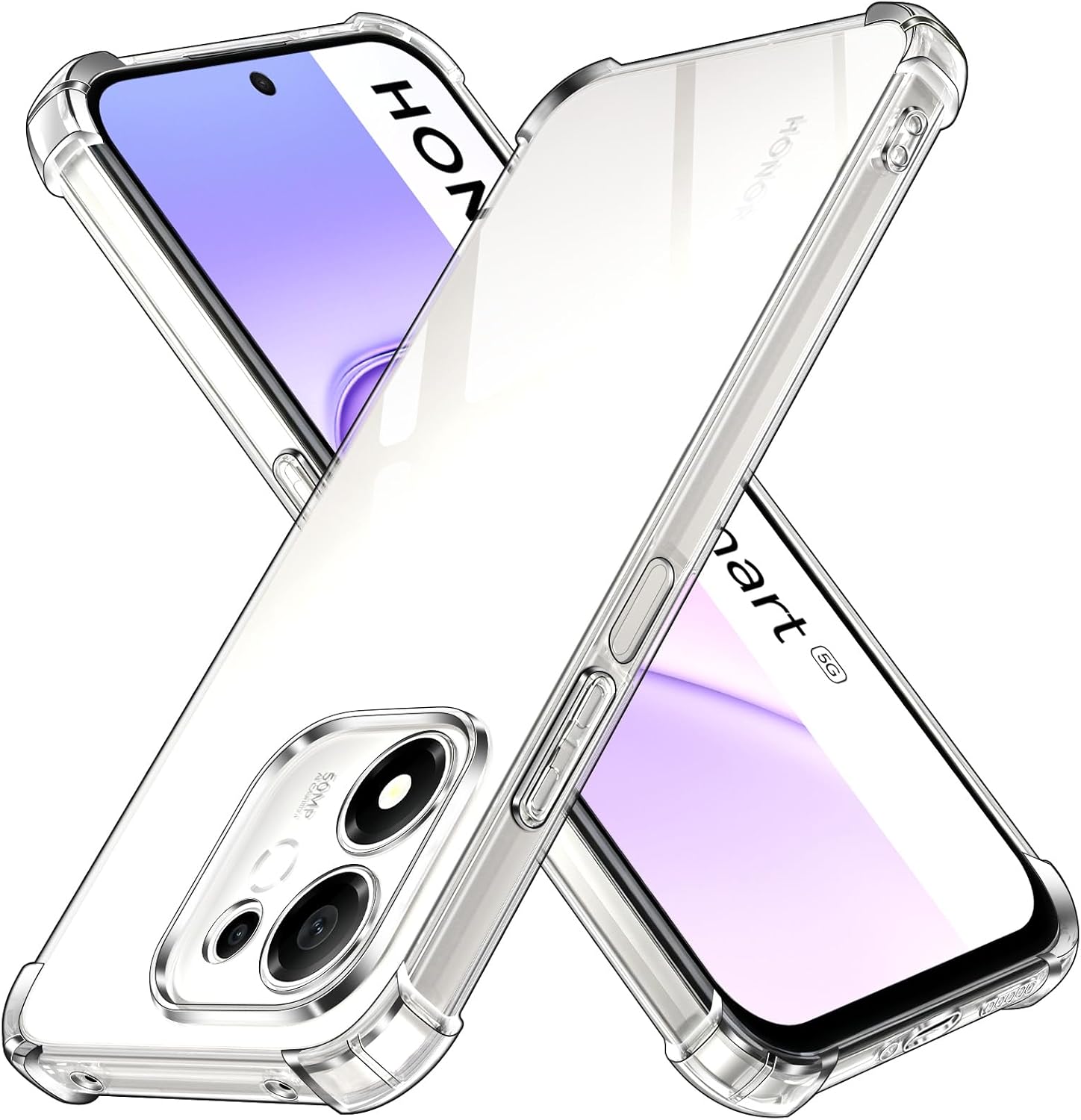 Honor 600 Smart Case Clear Silicone Shockproof Gel Phone Cover