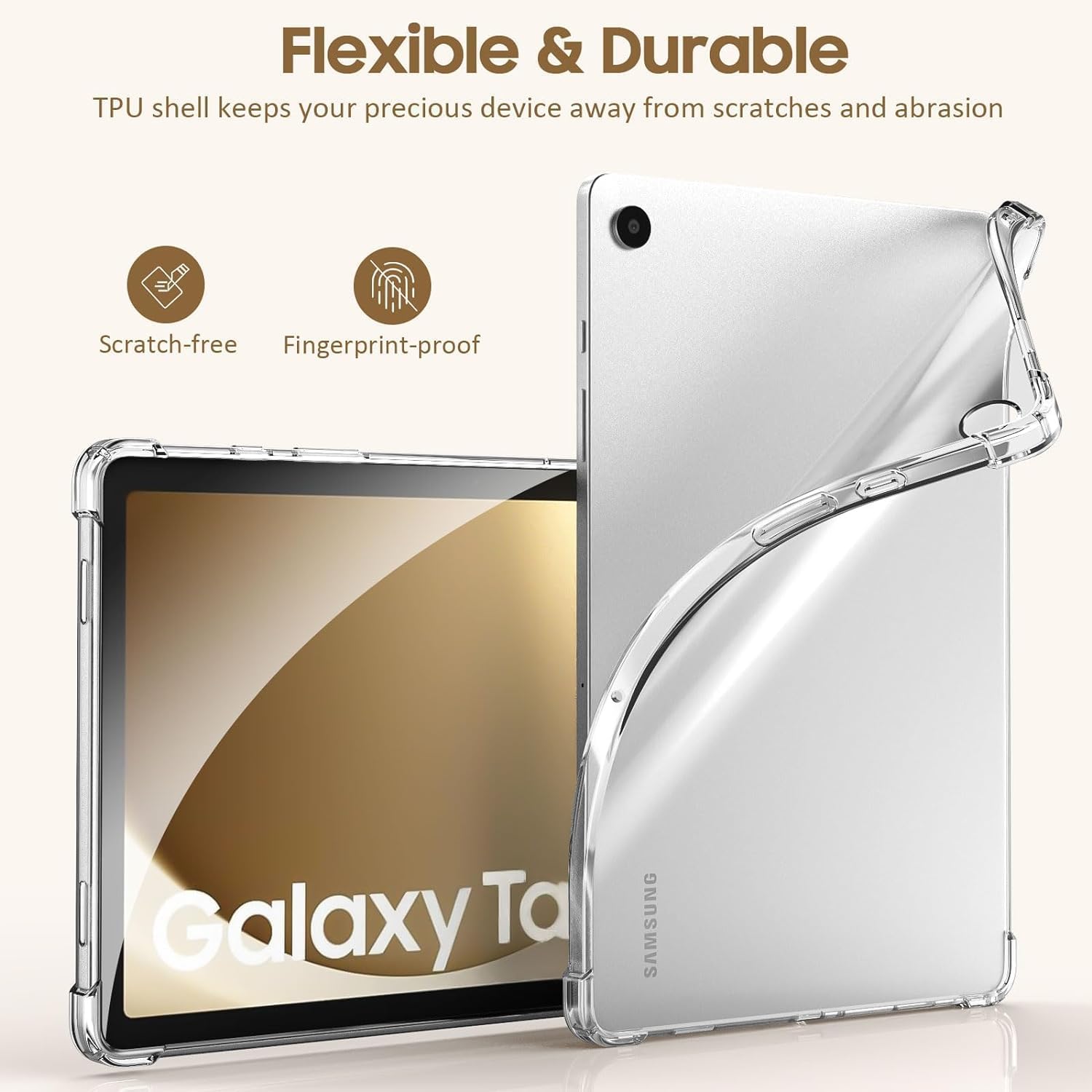 Samsung Galaxy Tab A11 / A11 Plus Case Clear Shockproof Cover